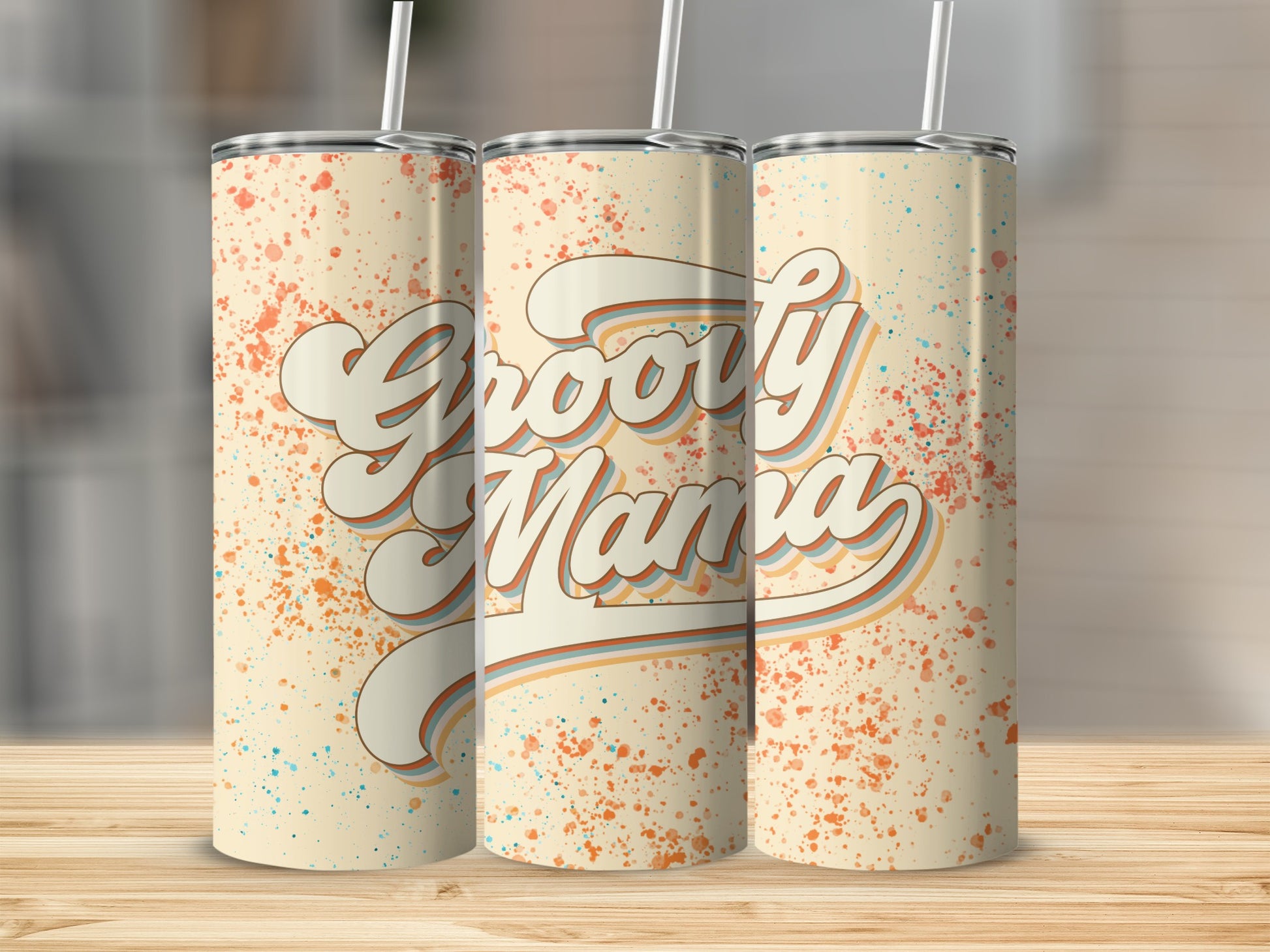Groovy Mama Retro Speckled Tumbler for Trendy Drinkware