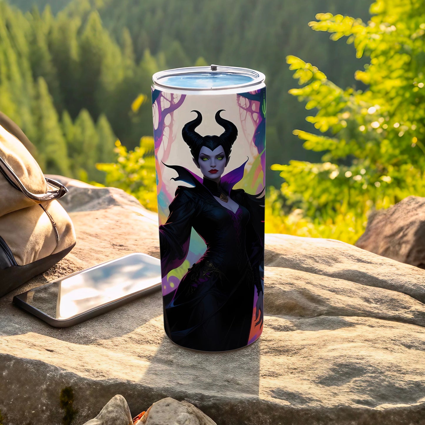 Enchanting Sorceress Themed Travel Coffee Tumbler
