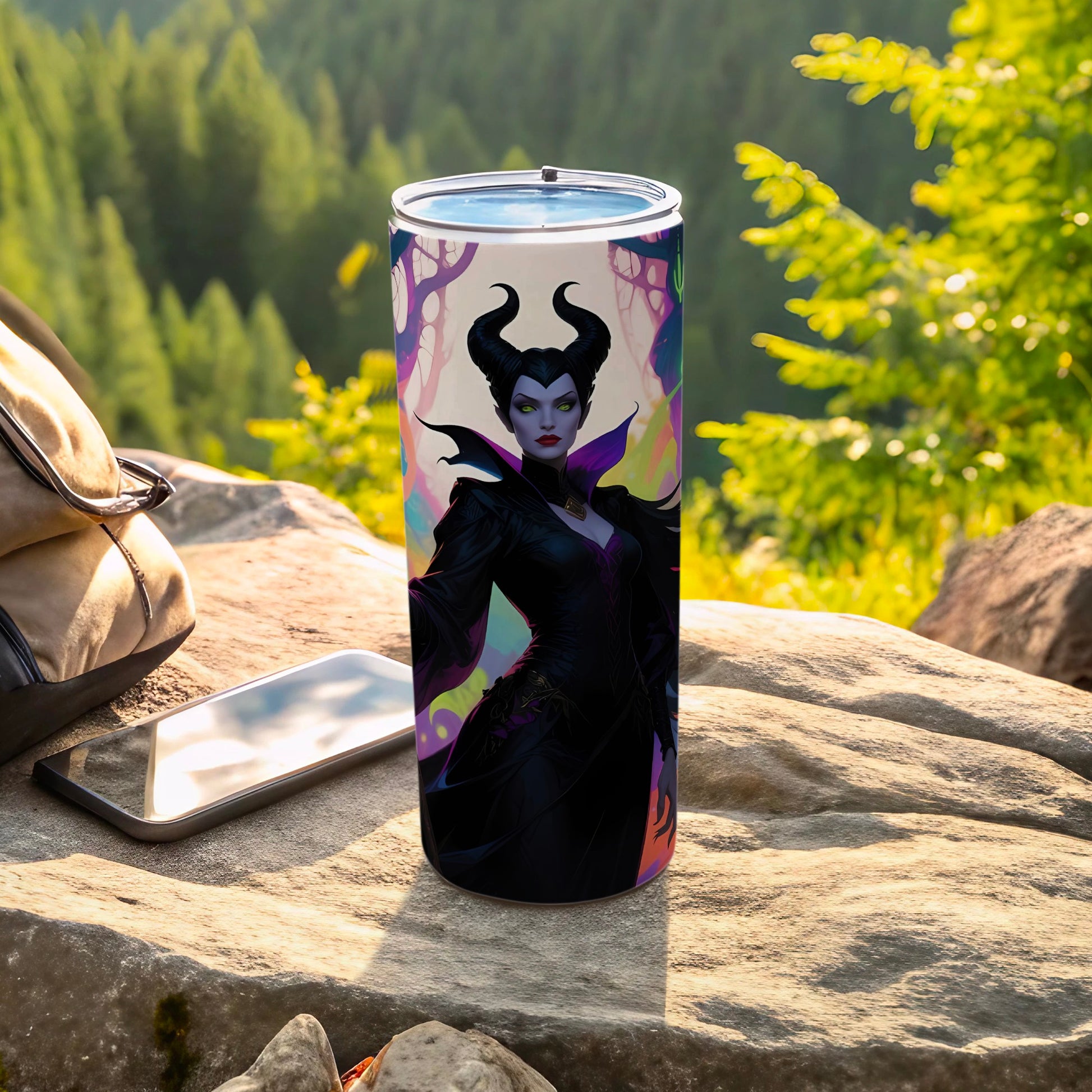 Enchanting Sorceress Themed Travel Coffee Tumbler