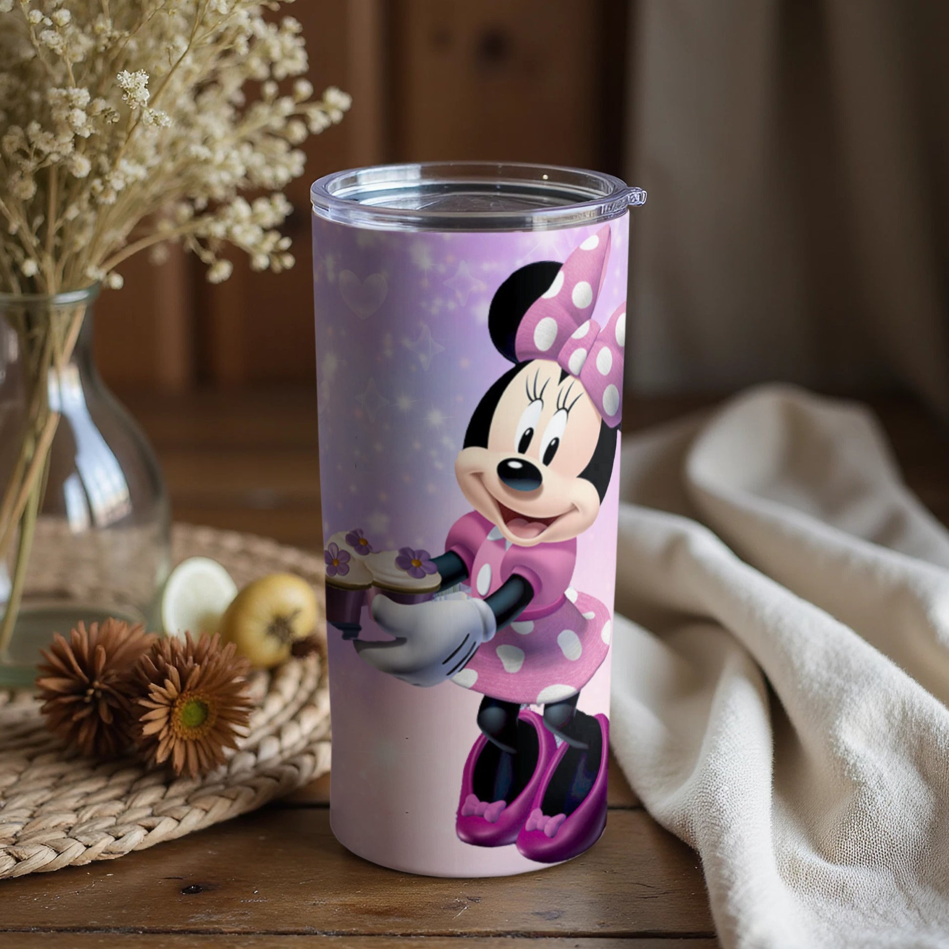 Cute Minnie Mouse Tumbler for Kids and Fans