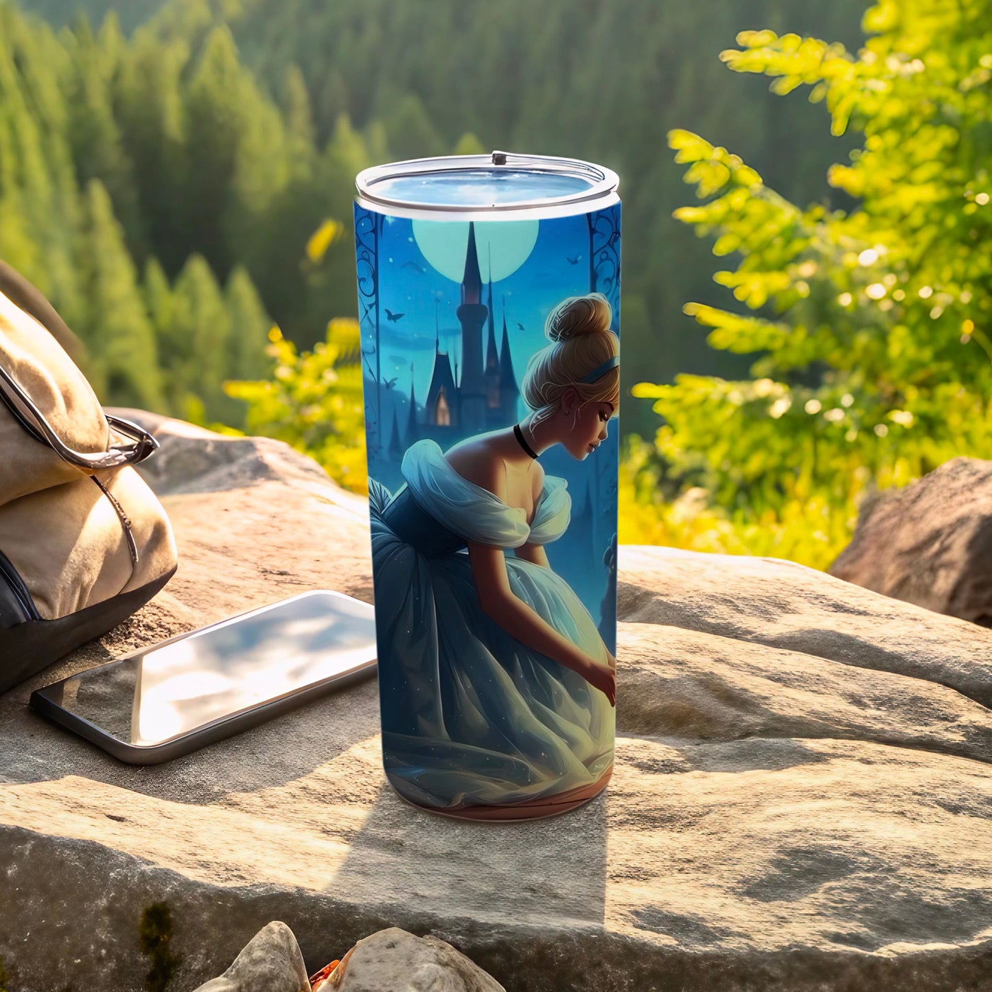 Cinderella Castle Illustration Insulated Tumbler
