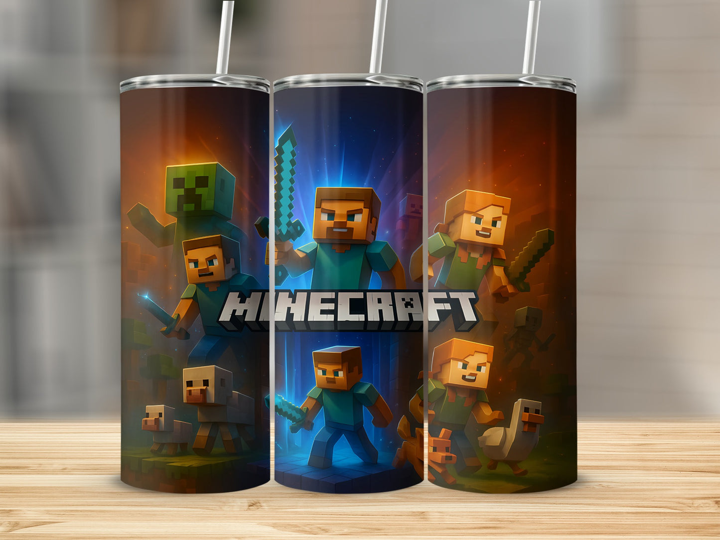 Exciting Minecraft Adventure Tumbler for Game Fans