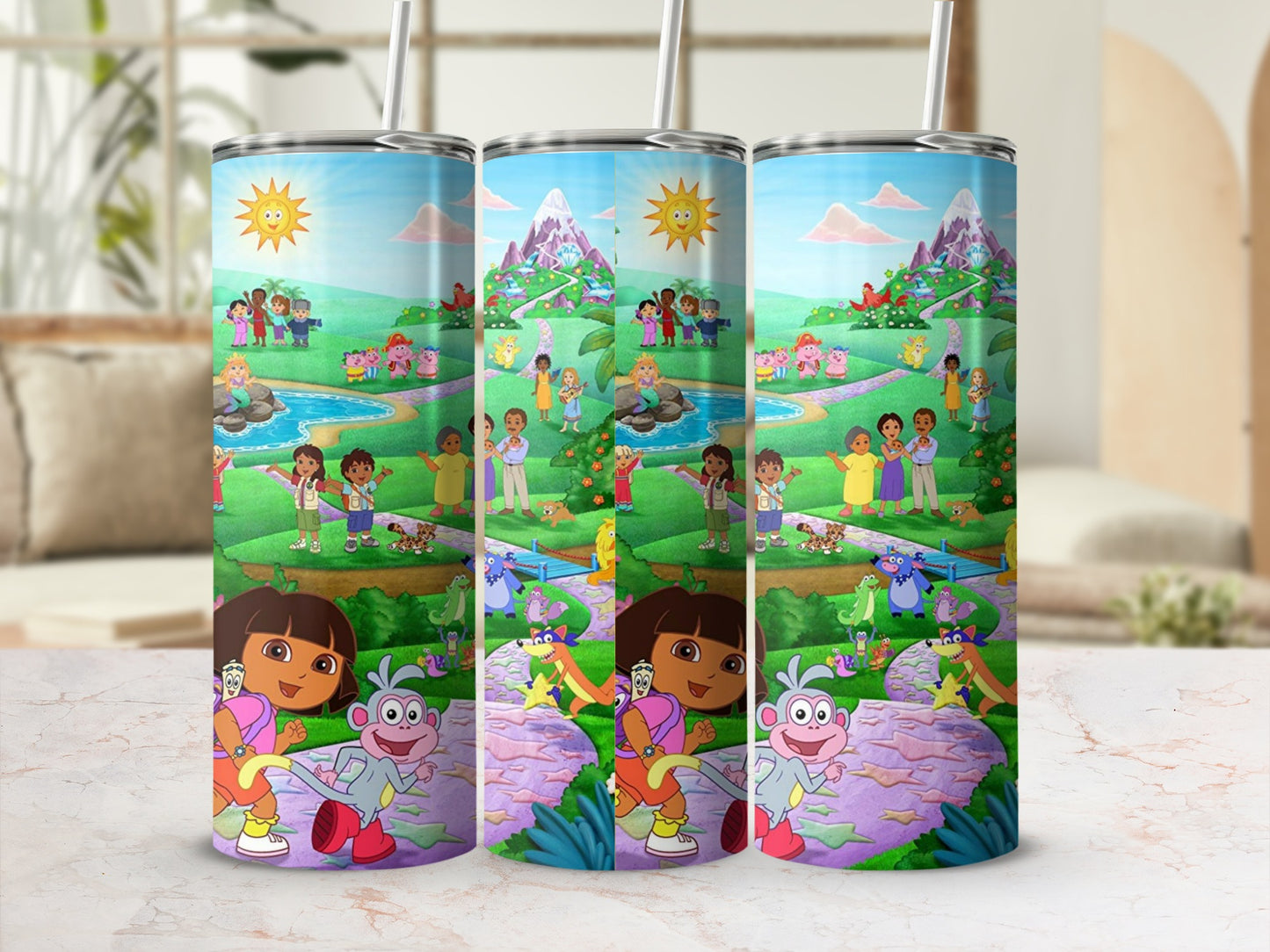 Dora the Explorer Adventure Scene Insulated Travel Cup