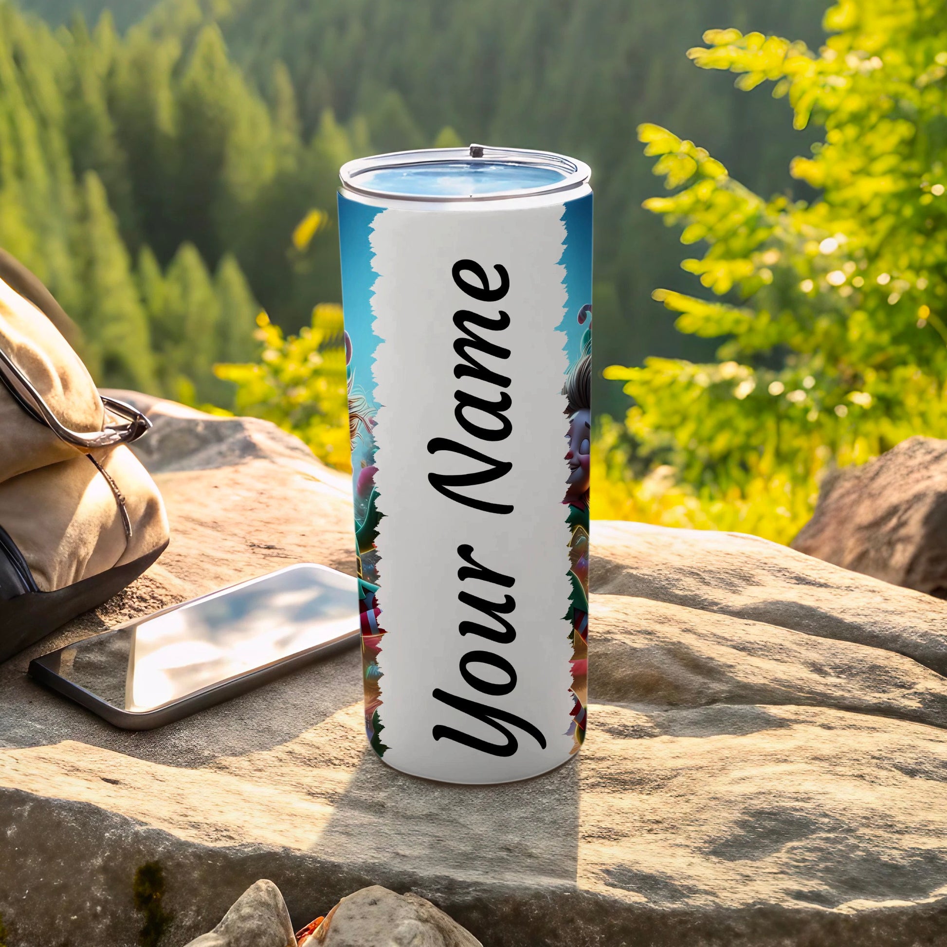 Personalized Travel Tumbler with Your Name Design