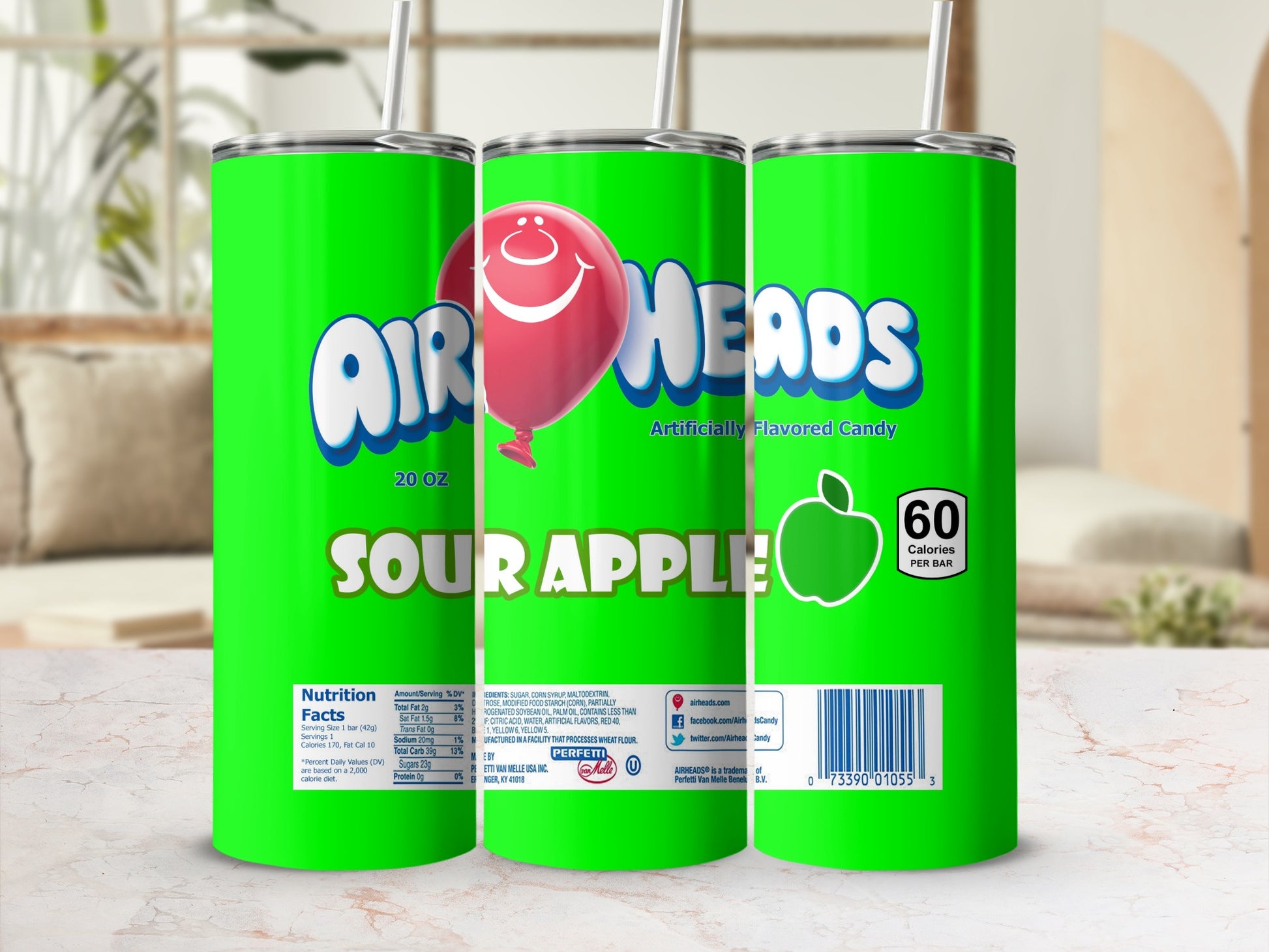 AIR HEADS SOUR APPLE Flavored Candy product type
