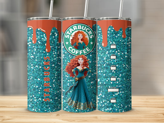 Personalized Starbucks Coffee Glitter Tumbler
