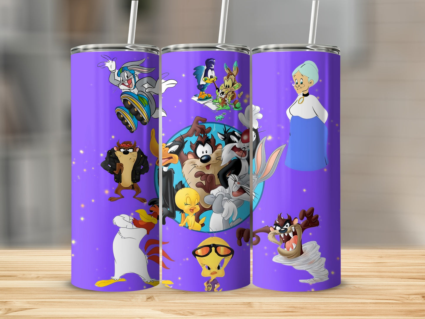 Colorful Cartoon Characters Design Tumbler Product