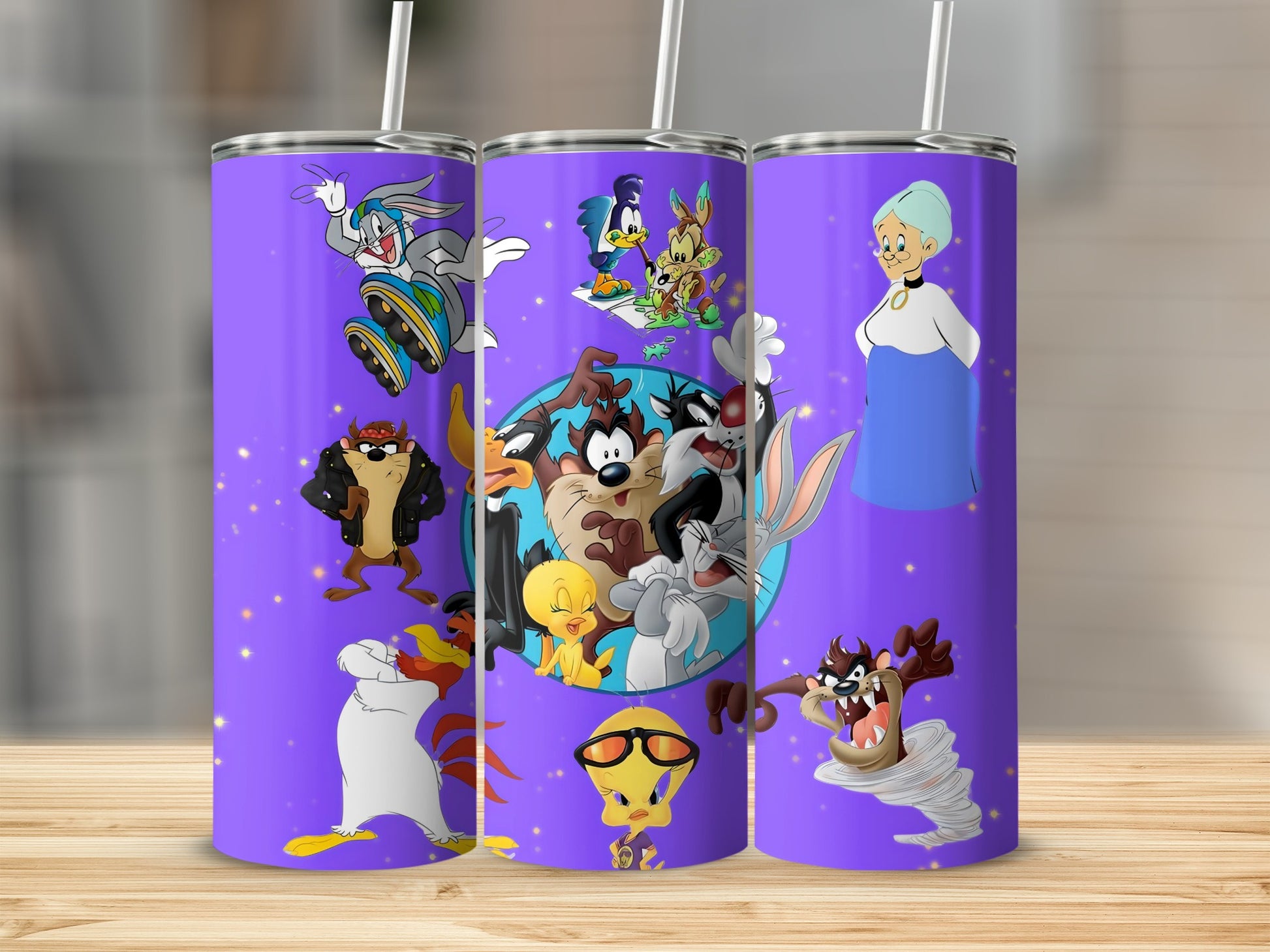Colorful Cartoon Characters Design Tumbler Product