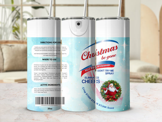 Christmas Be Gone Crisp Stink Stank Stunk Scent Spray