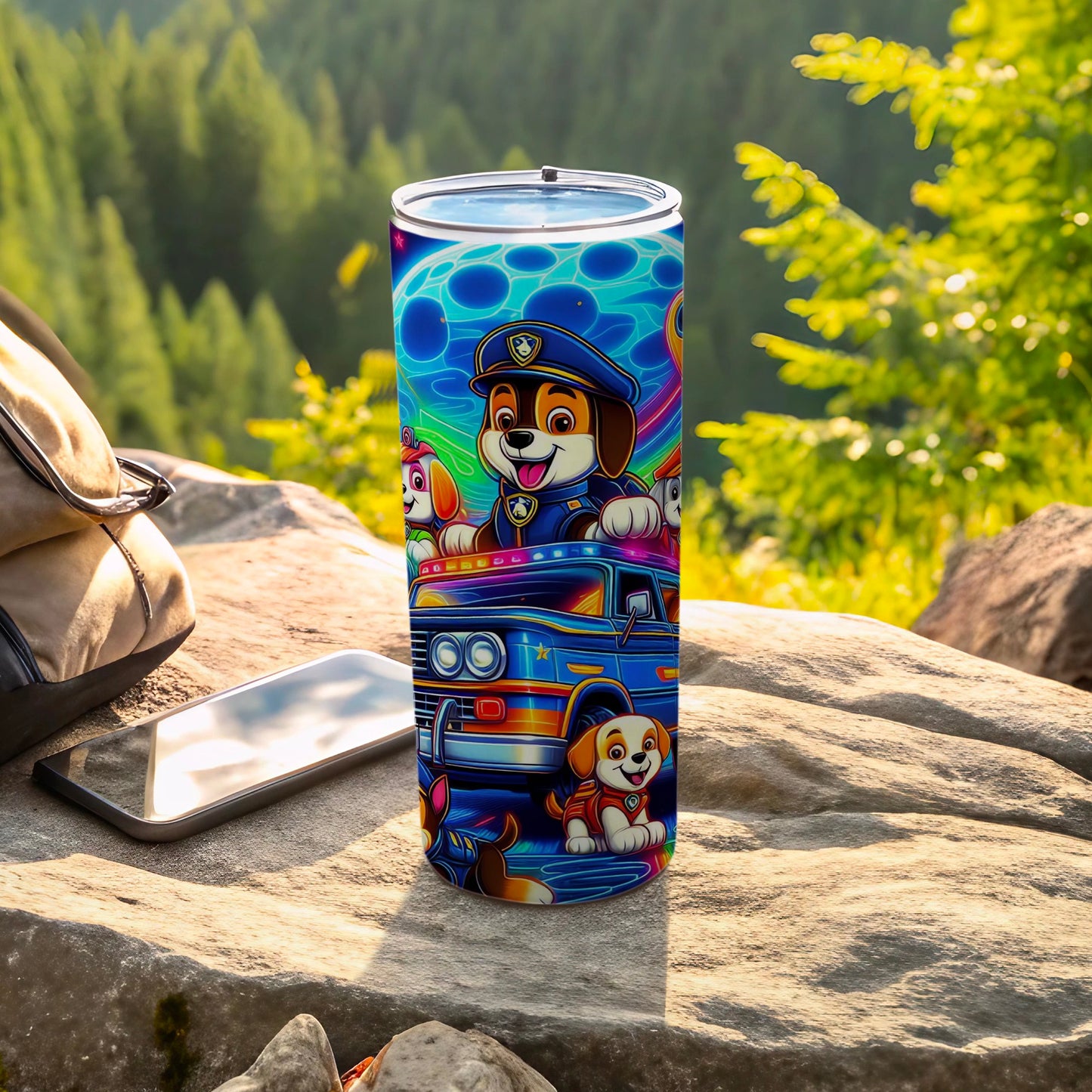 Colorful Paw Patrol Design Stainless Steel Tumbler
