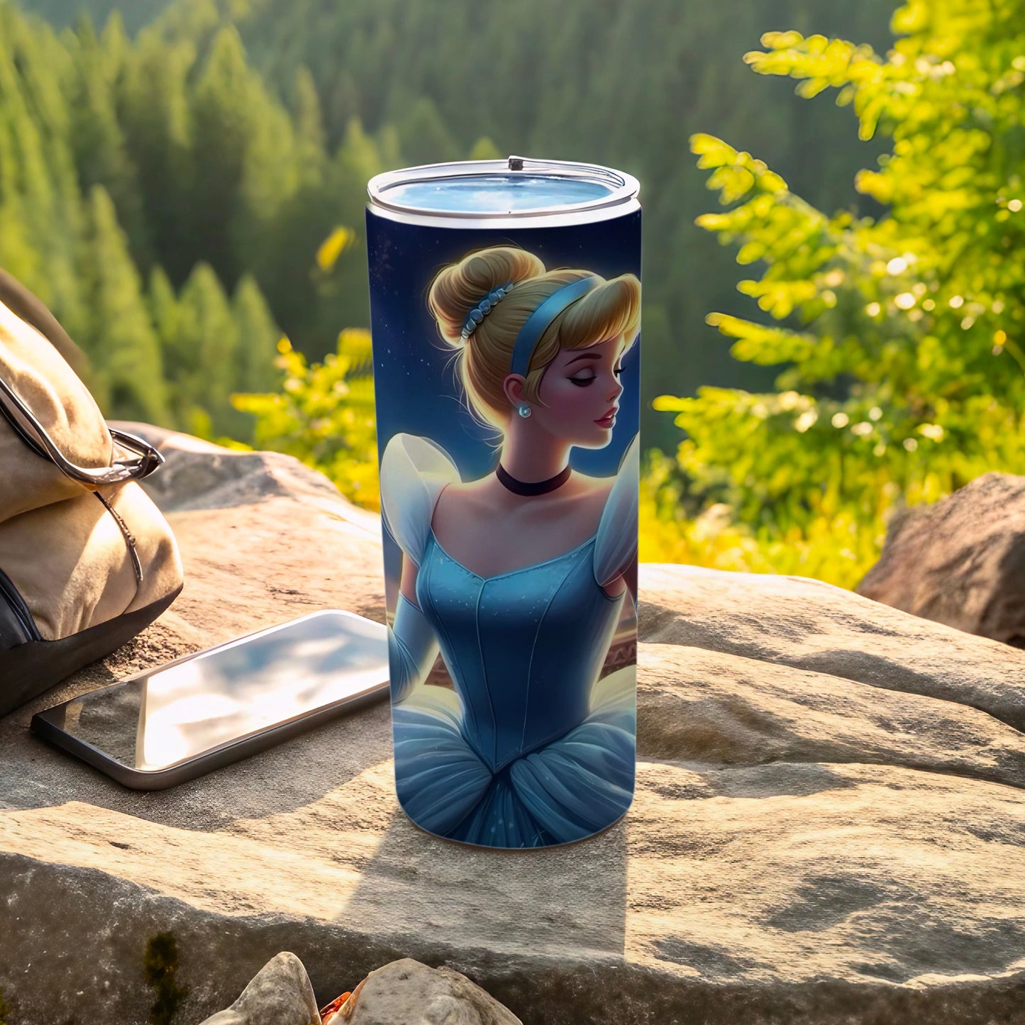 Beautiful Cinderella Scenic Tumbler Perfect for Outdoors