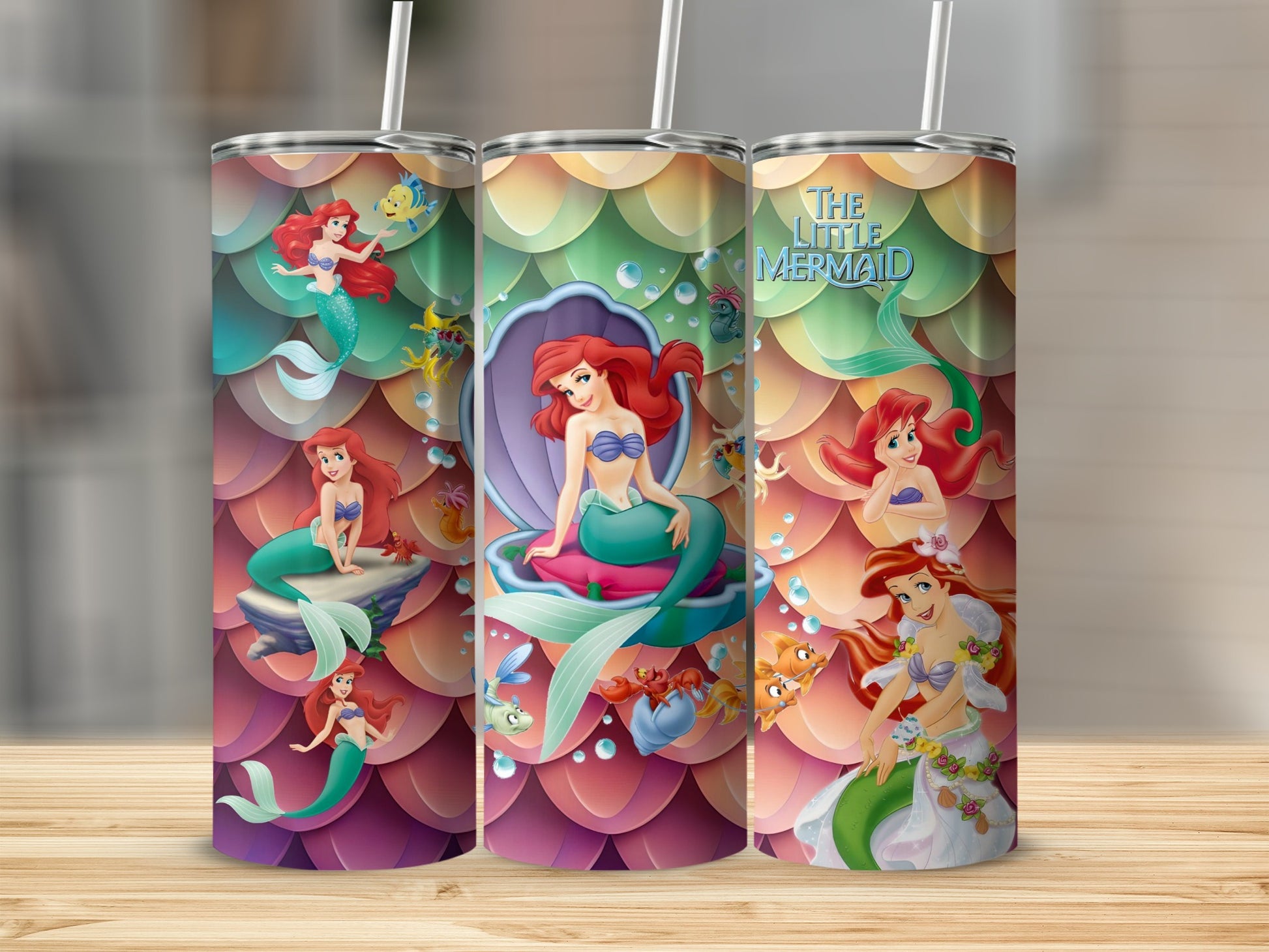 The Little Mermaid Ariel Design Vacuum Insulated Tumbler
