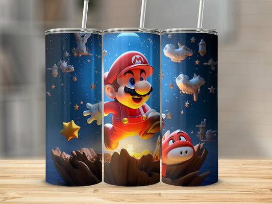 Adventure Gaming Tumbler with Iconic Game Character Design