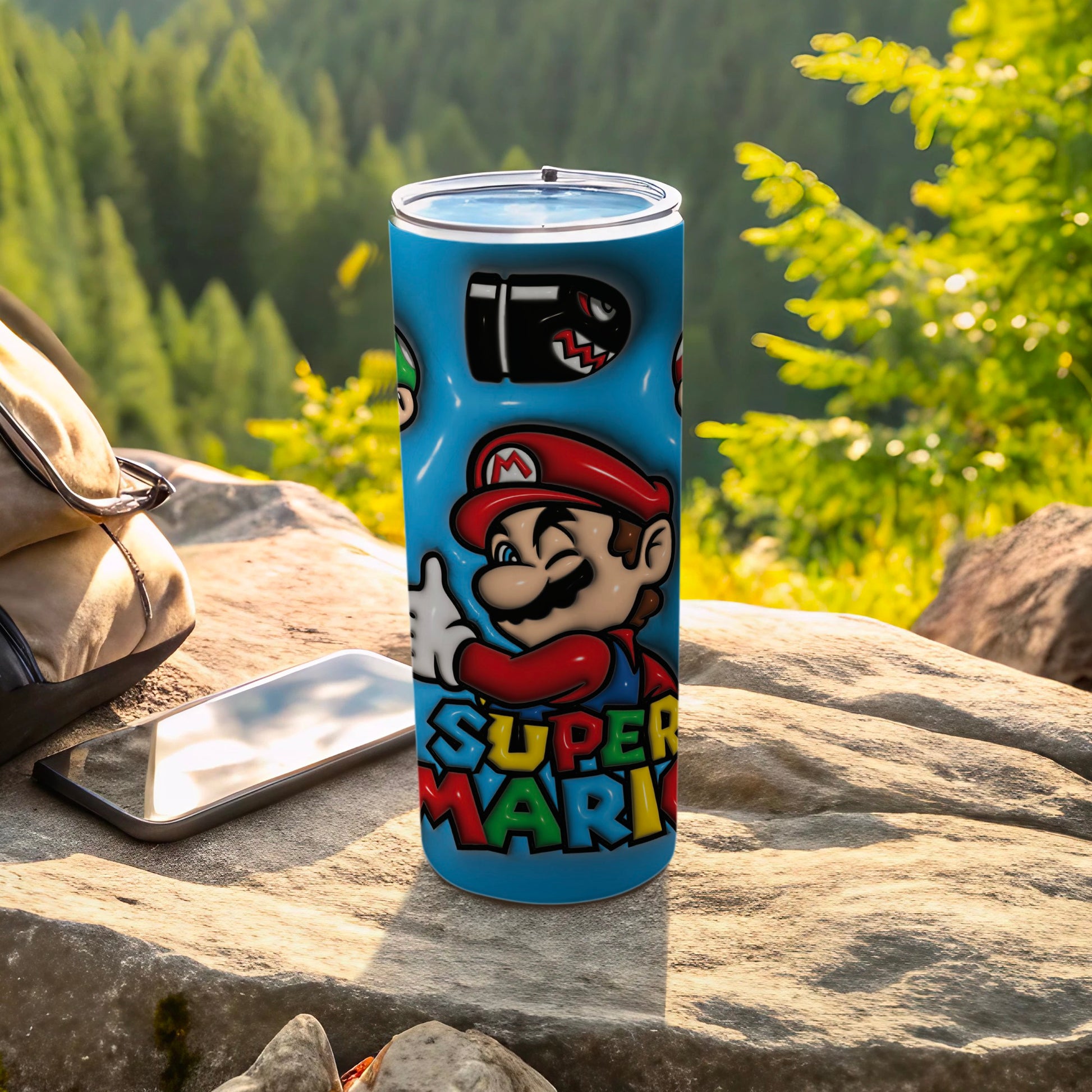 Super Mario Design Insulated Tumbler Cup 20oz