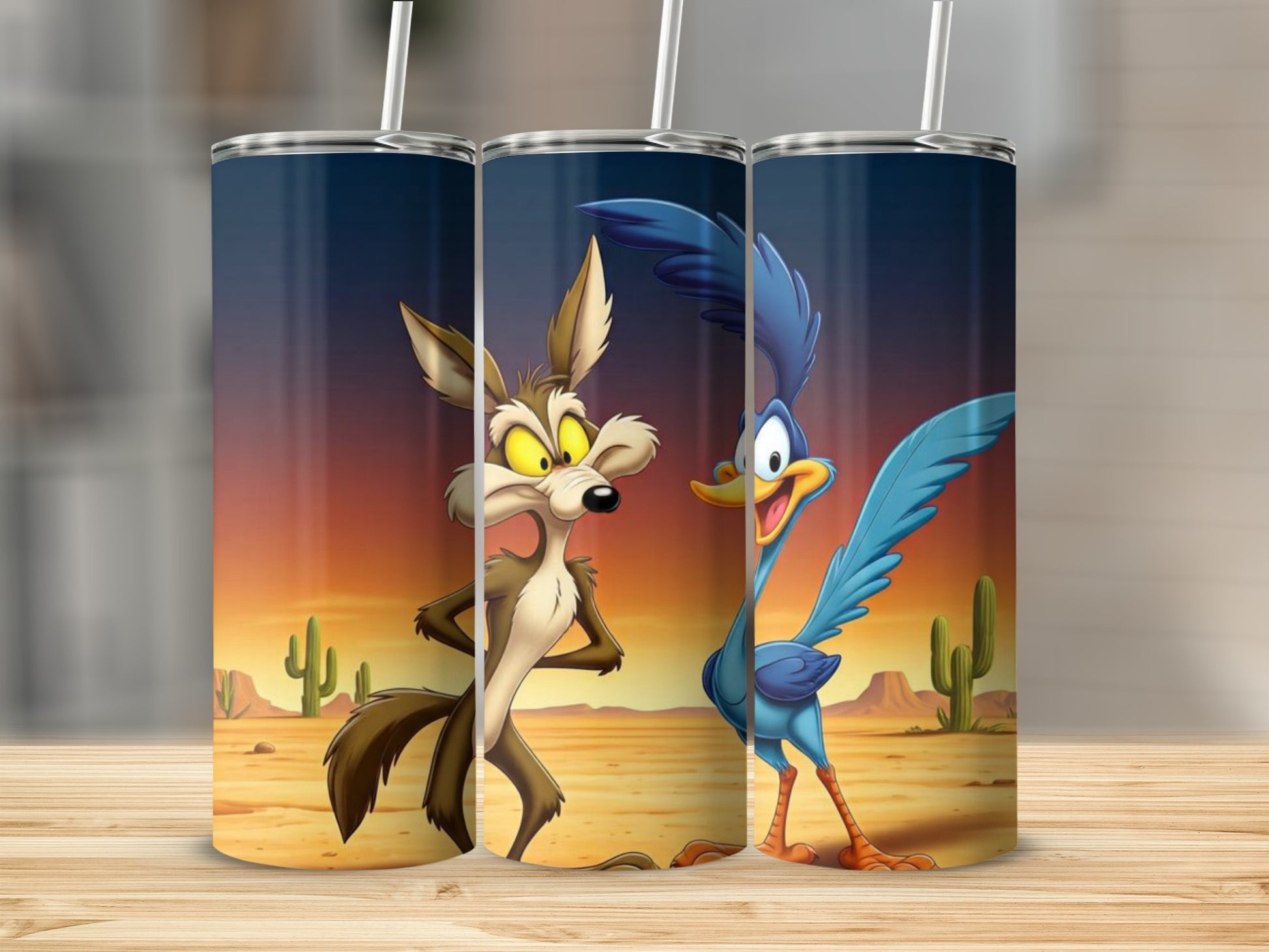 Wile E Coyote and Road Runner Tumbler product