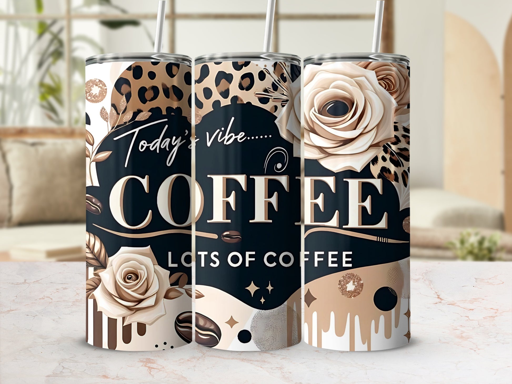 Today's Vibe Coffee Lots of Coffee Tumbler