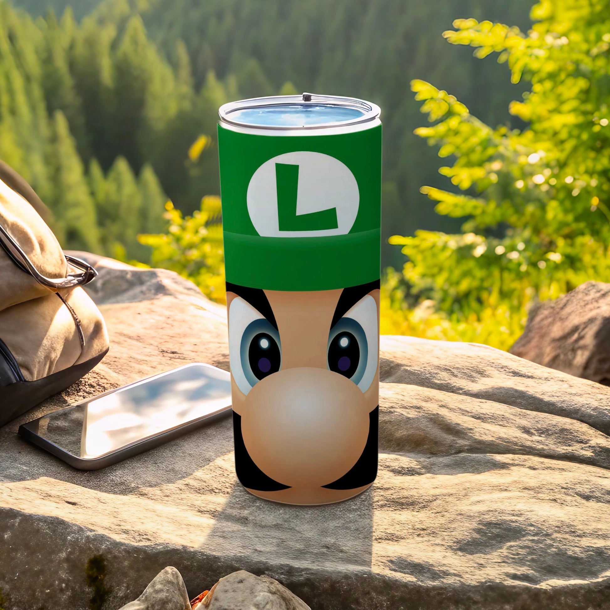 Luigi Face Super Mario Gaming Character Tumbler product type