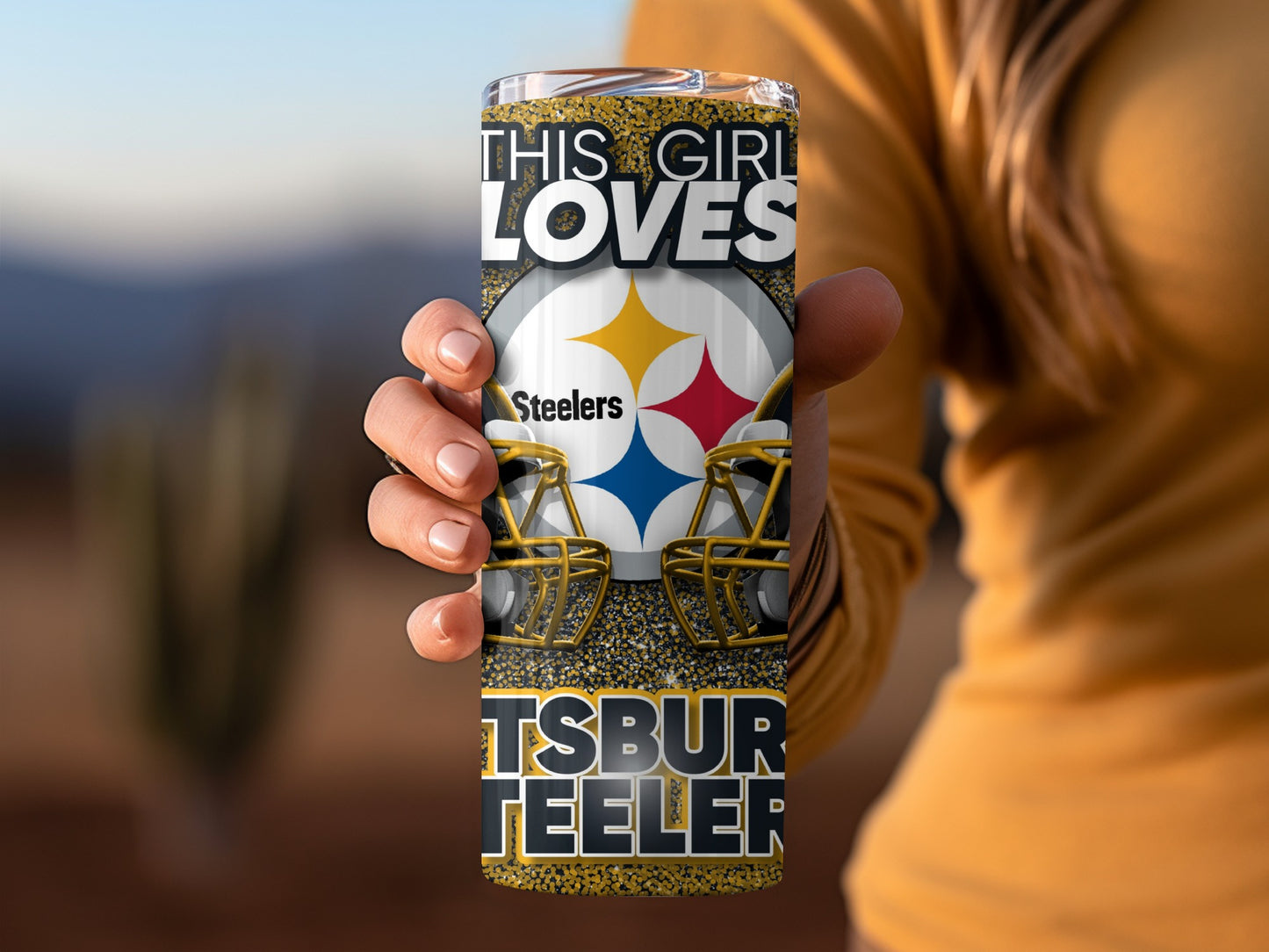 THIS GIRL LOVES Pittsburgh Steelers Football Team Tumblers