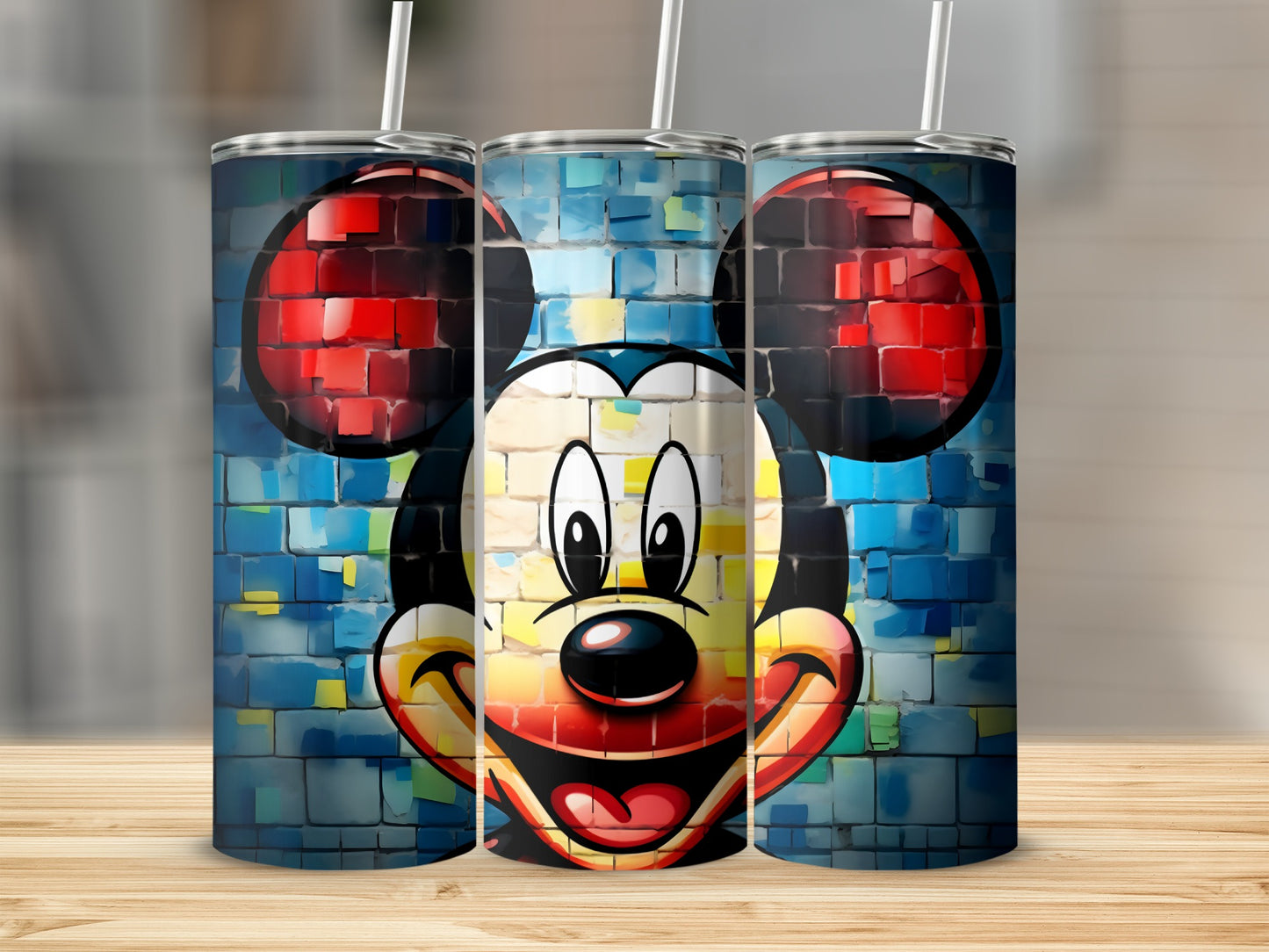 Bright Colorful Disney Character Tumbler for Kids