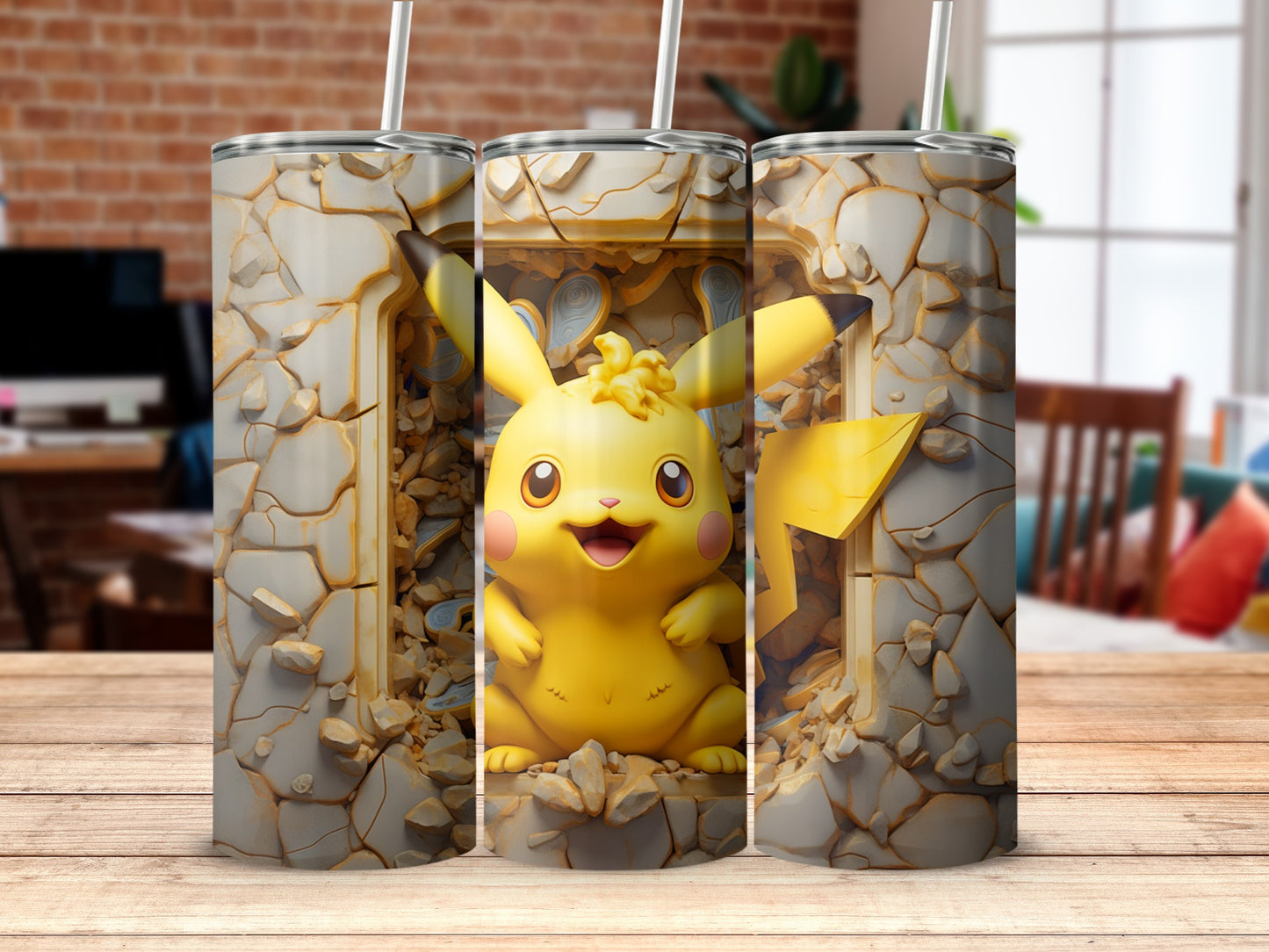 Adorable Yellow Animated Character Tumbler Product