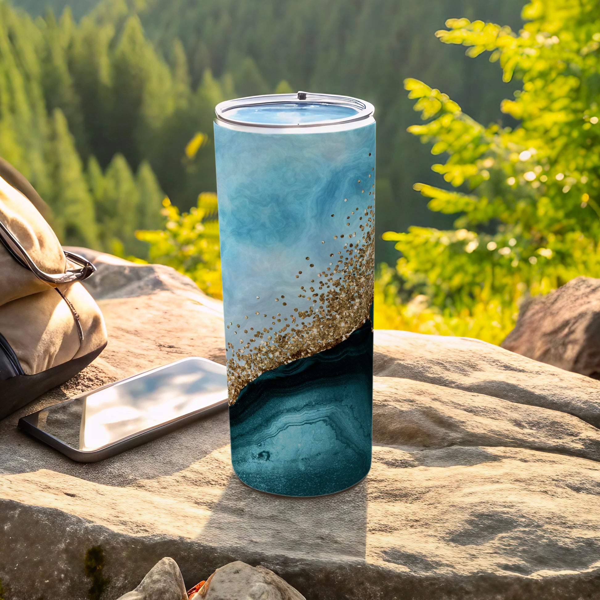 Beautiful Ocean-Inspired Tumbler Design for Adventures