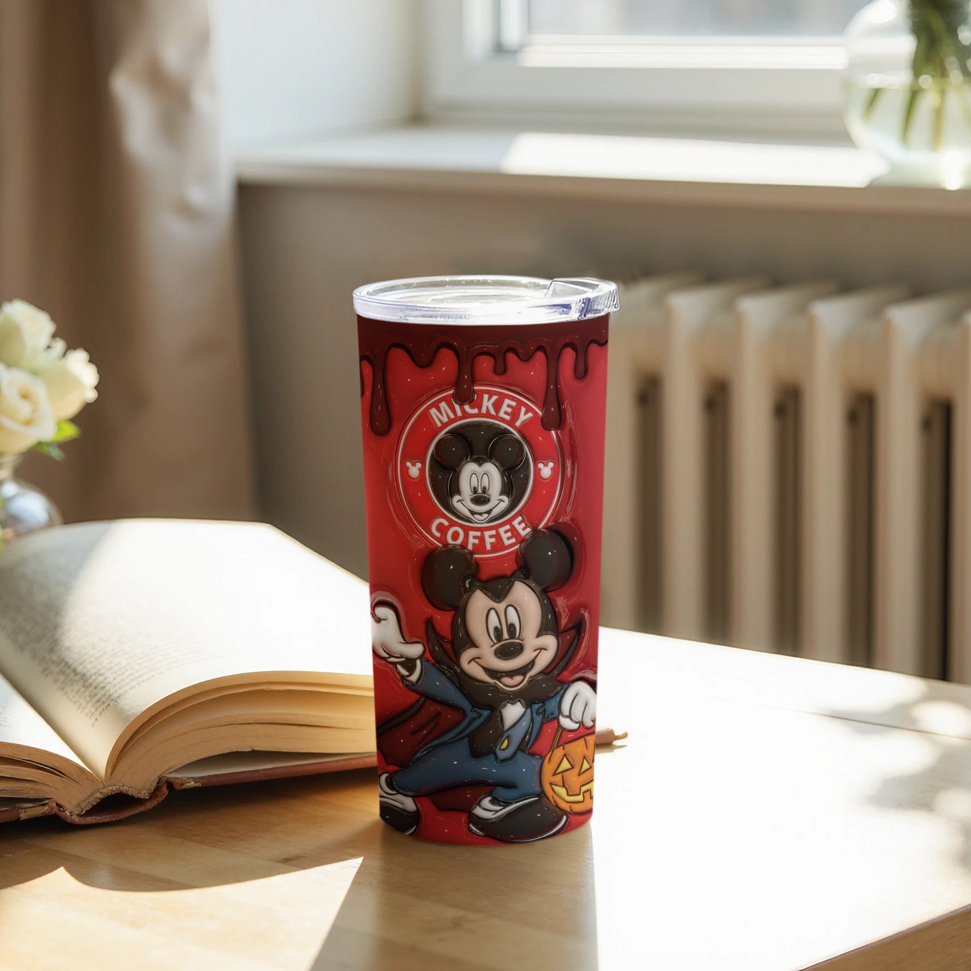 Mickey Coffee Halloween Theme Tumbler
