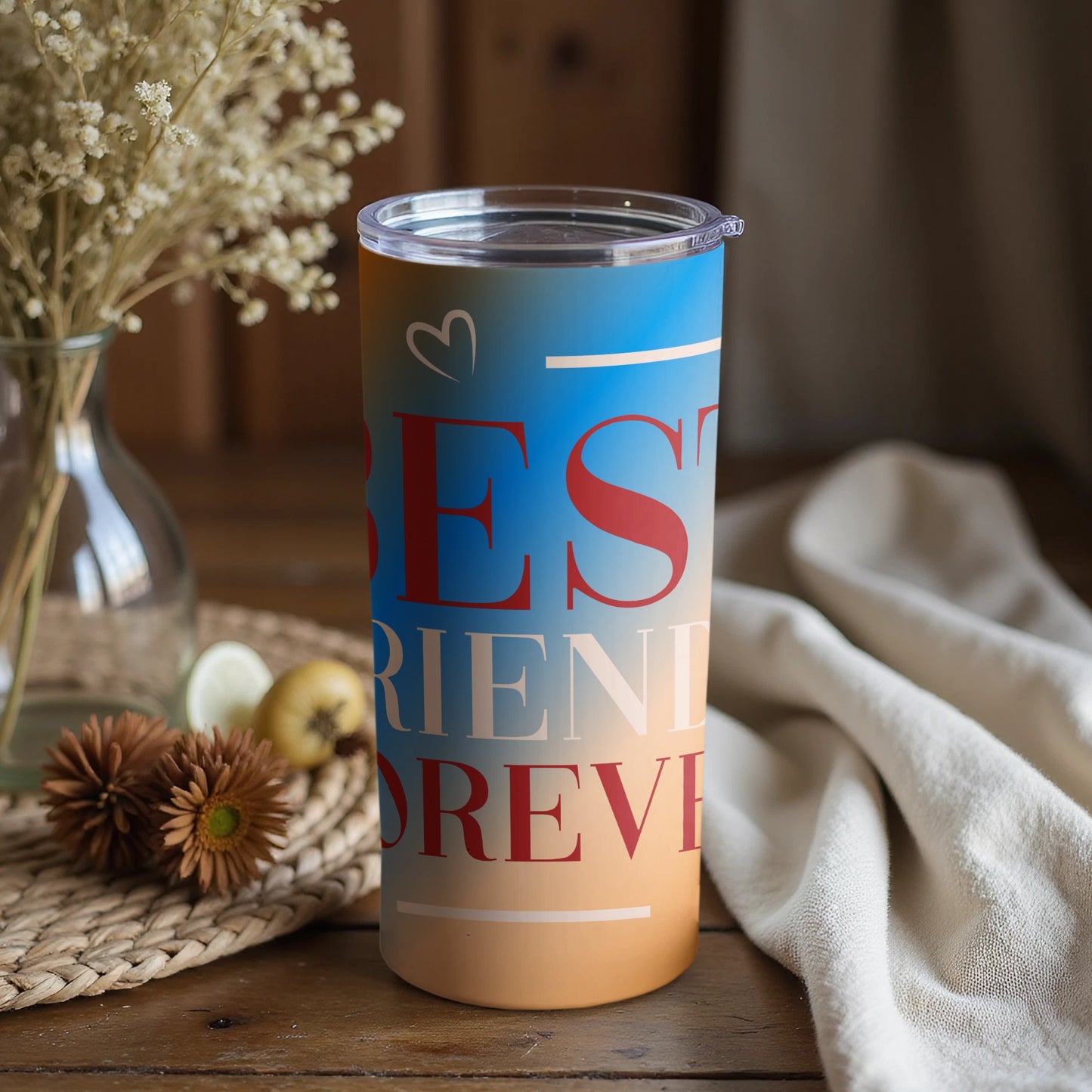 Best Friend Forever Colorful Tumbler for Special Gift