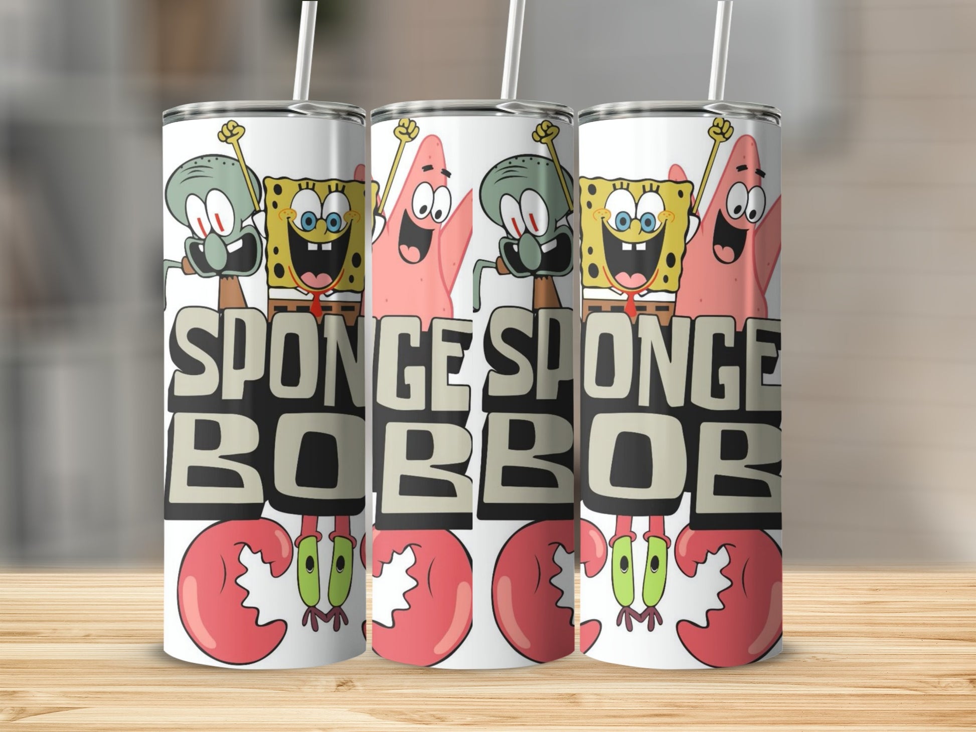 Spongebob Characters Design Tumbler Cup Product