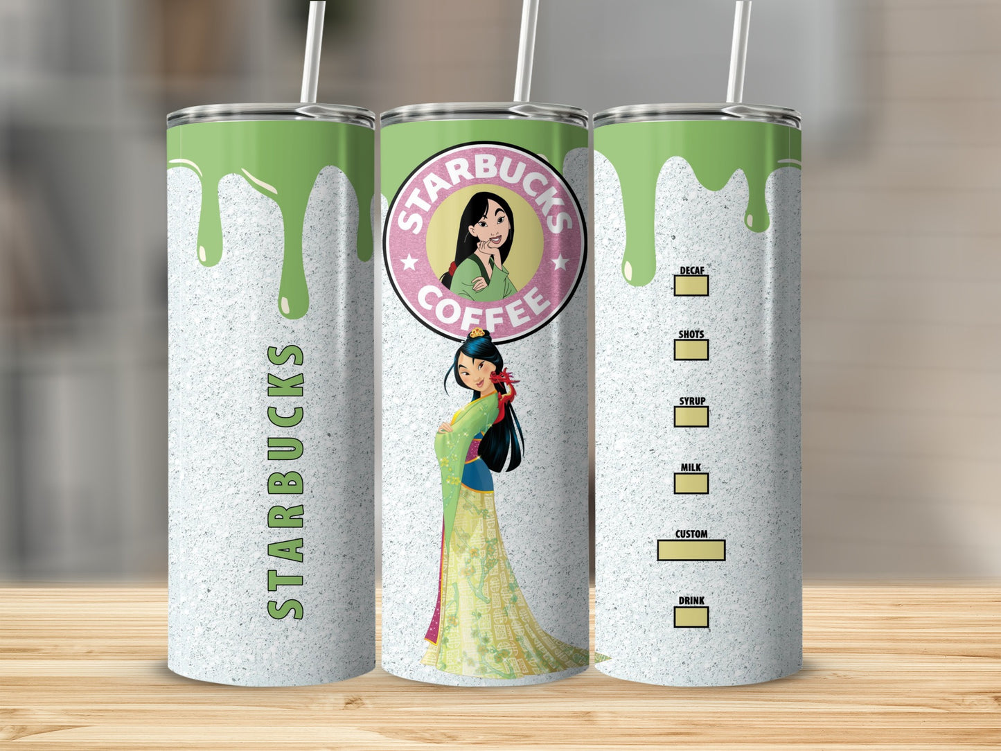 Starbucks Themed Tumbler with Custom Options Cup