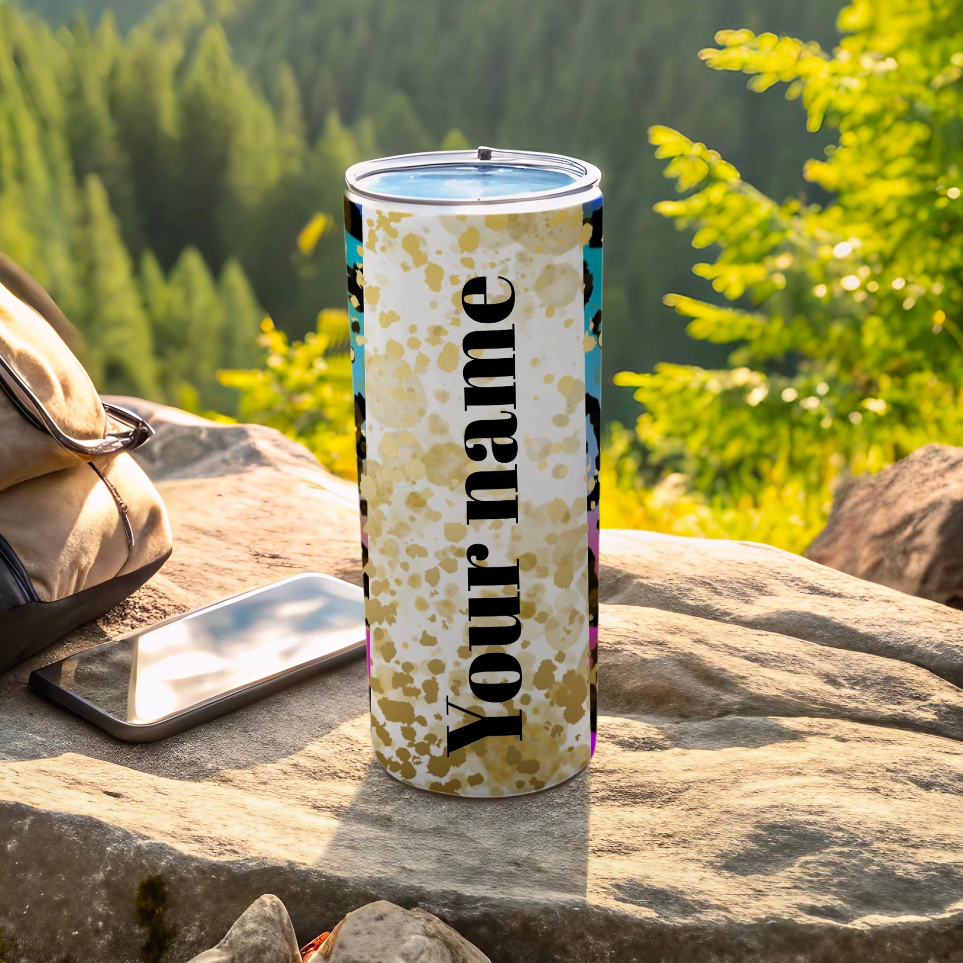 Personalized Your Name Travel Tumbler Flask