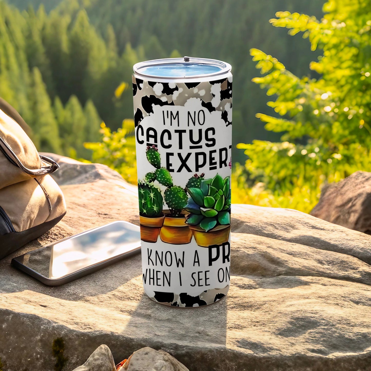 I'm No Cactus Expert Insulated Tumbler With Design