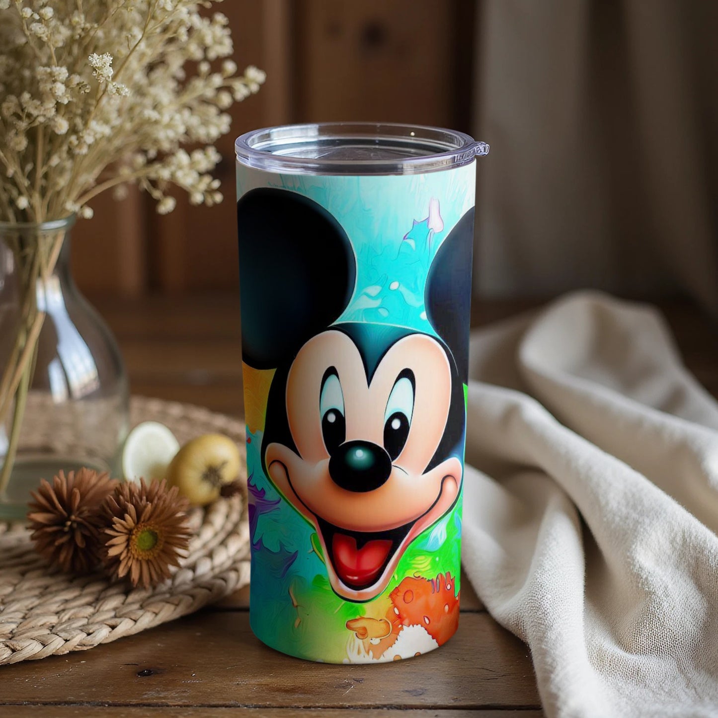 Colorful Mickey Mouse Themed Tumbler for Kids