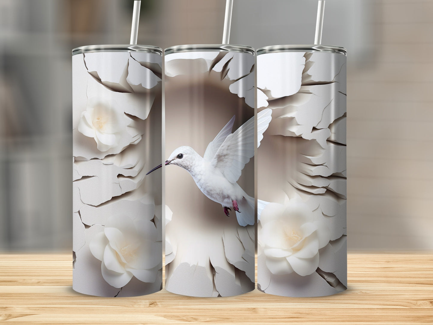 White Hummingbird Cracked Floral Tumbler Elegant product type
Tumbler, White Bird, Hummingbird, Floral Art, Cracked Design, Elegant Tumbler, Serene Design, Nature Inspired, Drinkware, Bird Lover, Flower Lover, Unique Gift, Aesthetic Cup, Modern Pattern, Beverage Tumbler, White Flowers, Textured Design, Abstract Bird, Peaceful Art, Stylish Drinkware