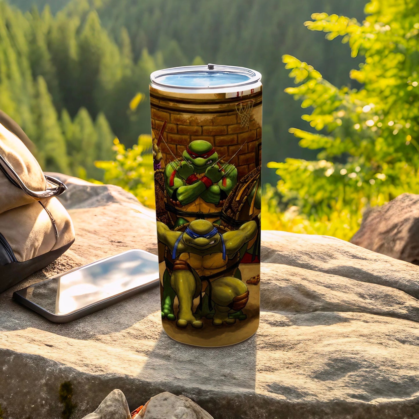 Cool Cartoon Warrior Themed Outdoor Tumbler Cup