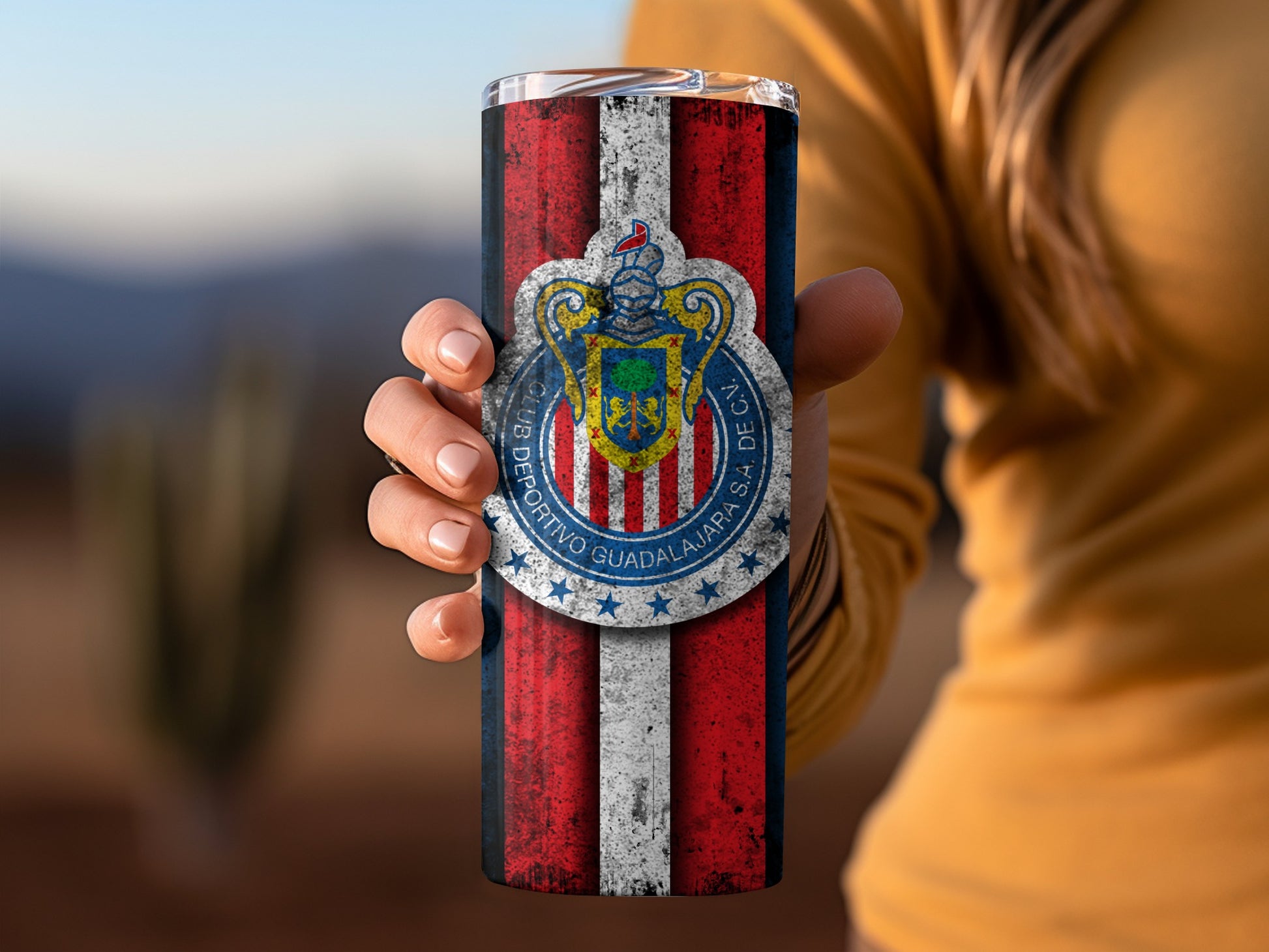 Chivas de Guadalajara Striped Design Tumbler