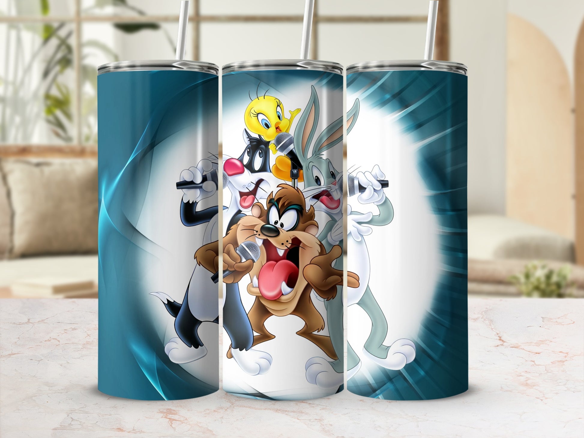 Animated Cartoon Characters Stainless Steel Tumbler