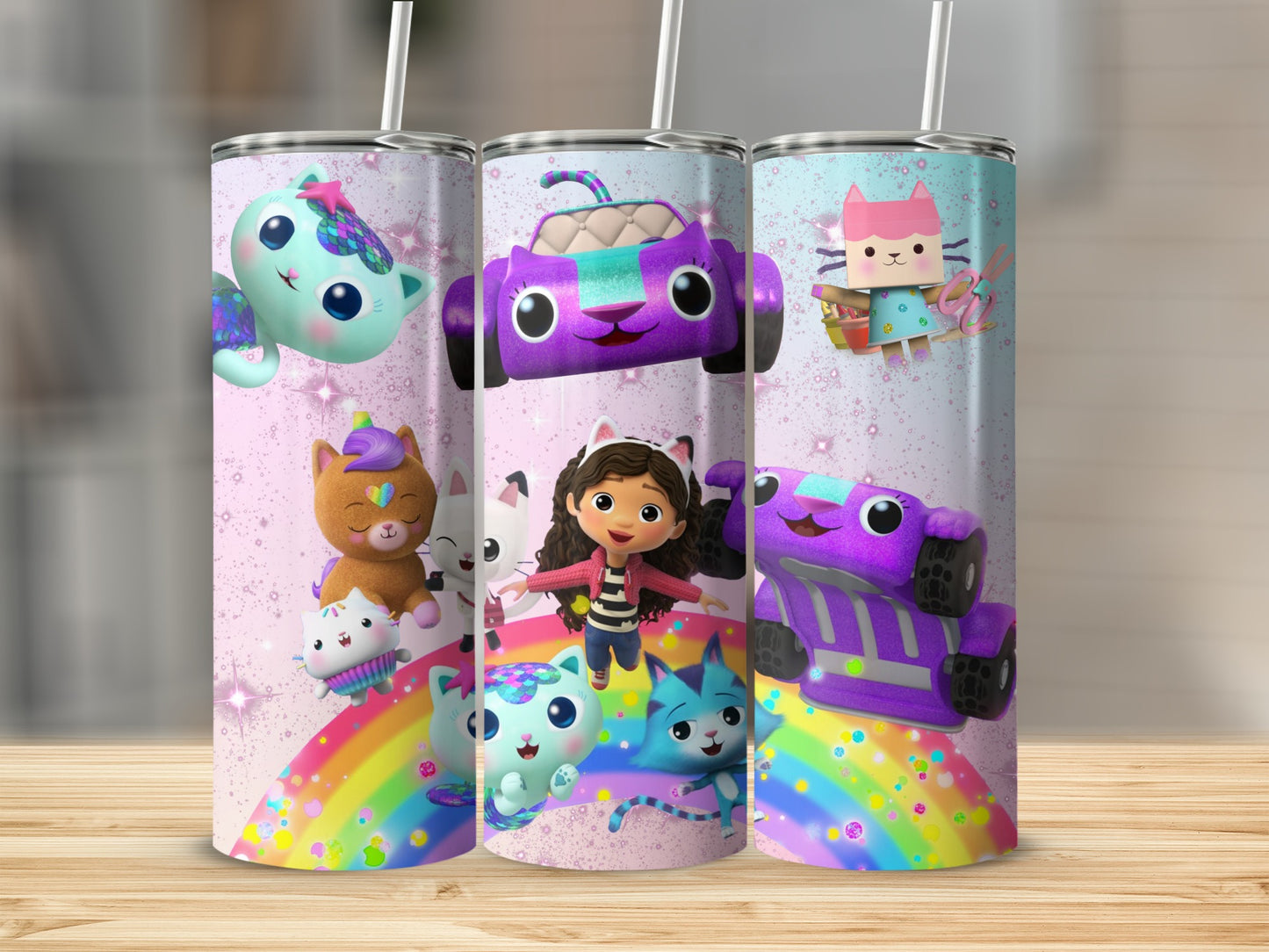Colorful Cartoon Design Stainless Steel Tumbler Cup