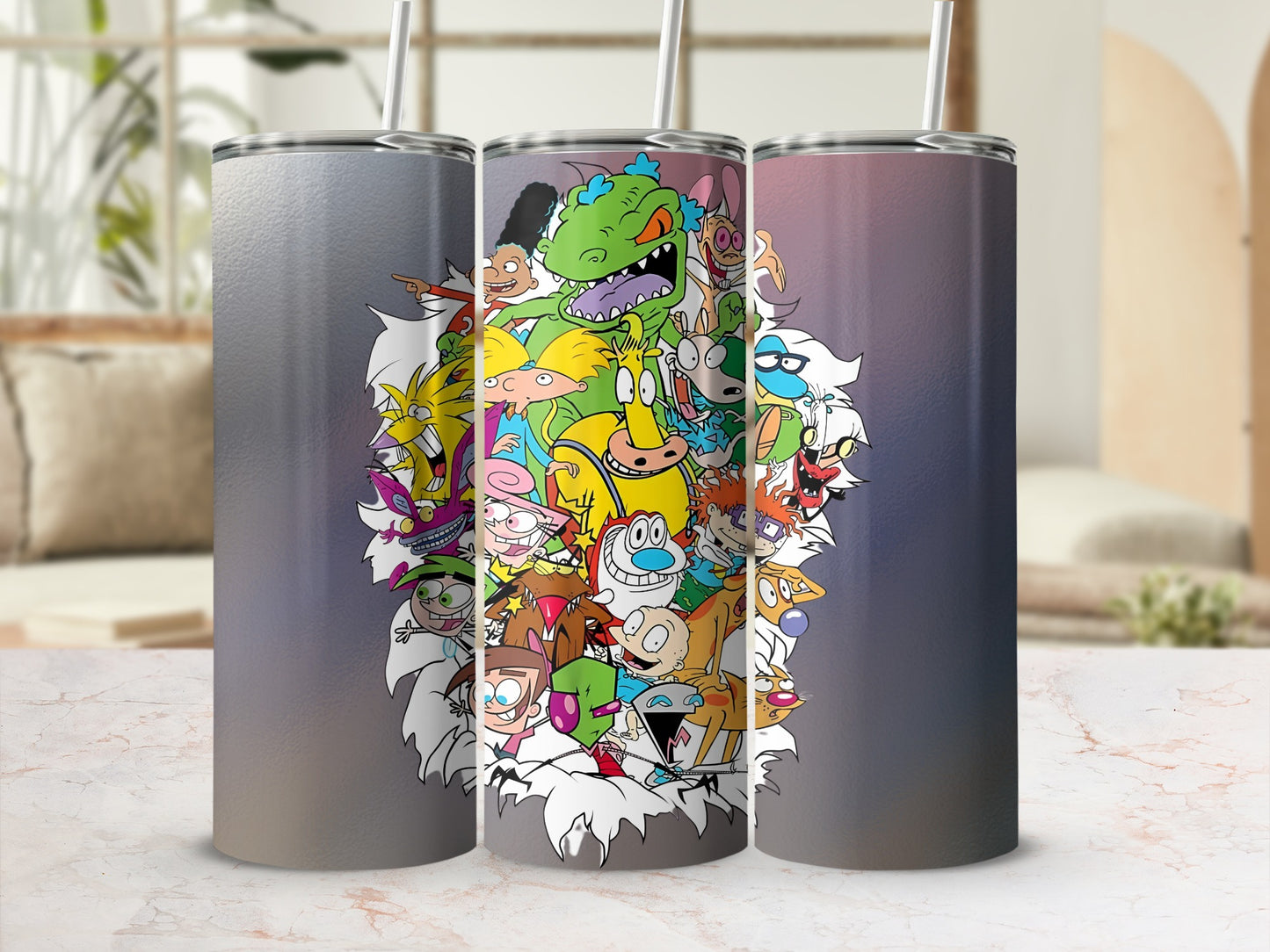 Colorful Cartoon Character Tumbler Perfect for Fans