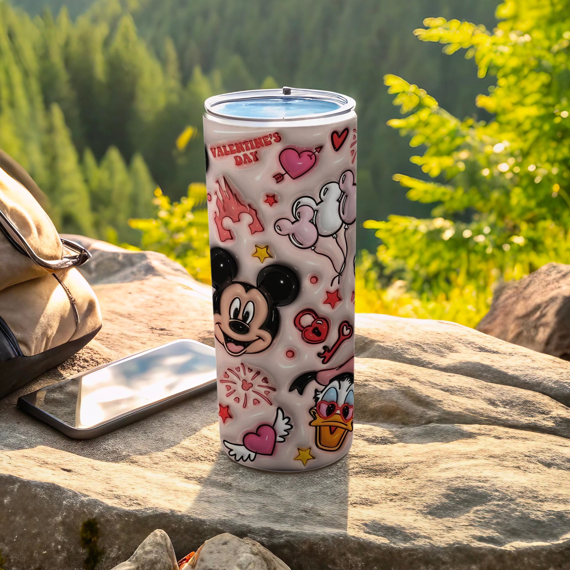 Valentine's Day Disney Characters Travel Mug for Gifting