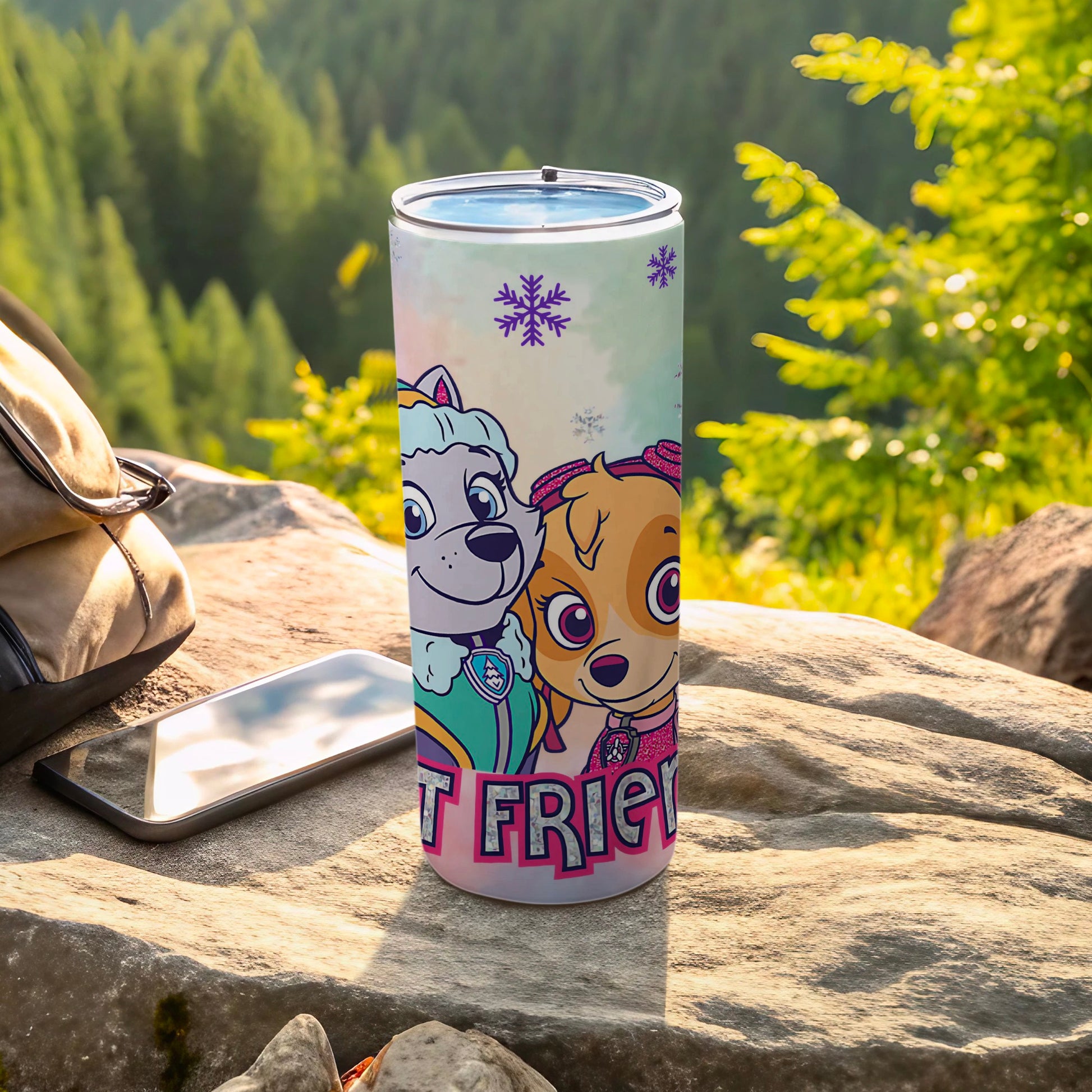 Cute Cartoon Friends Adventure Tumbler for Kids