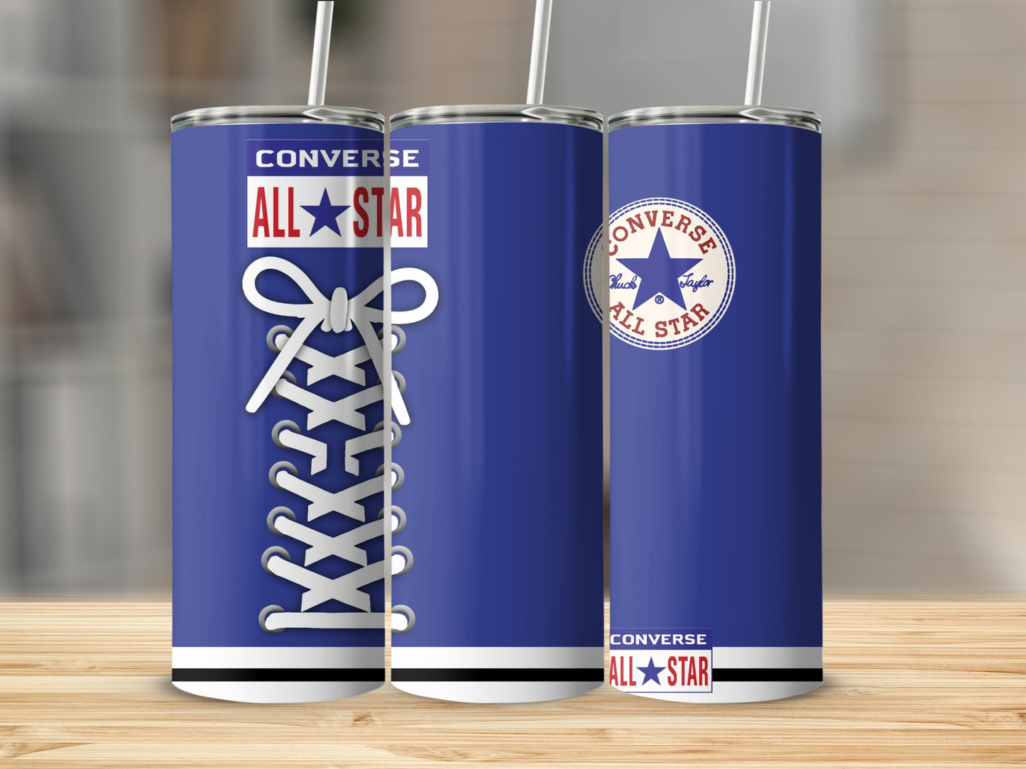 Converse All Star Blue Tumbler Shoelace Design product type