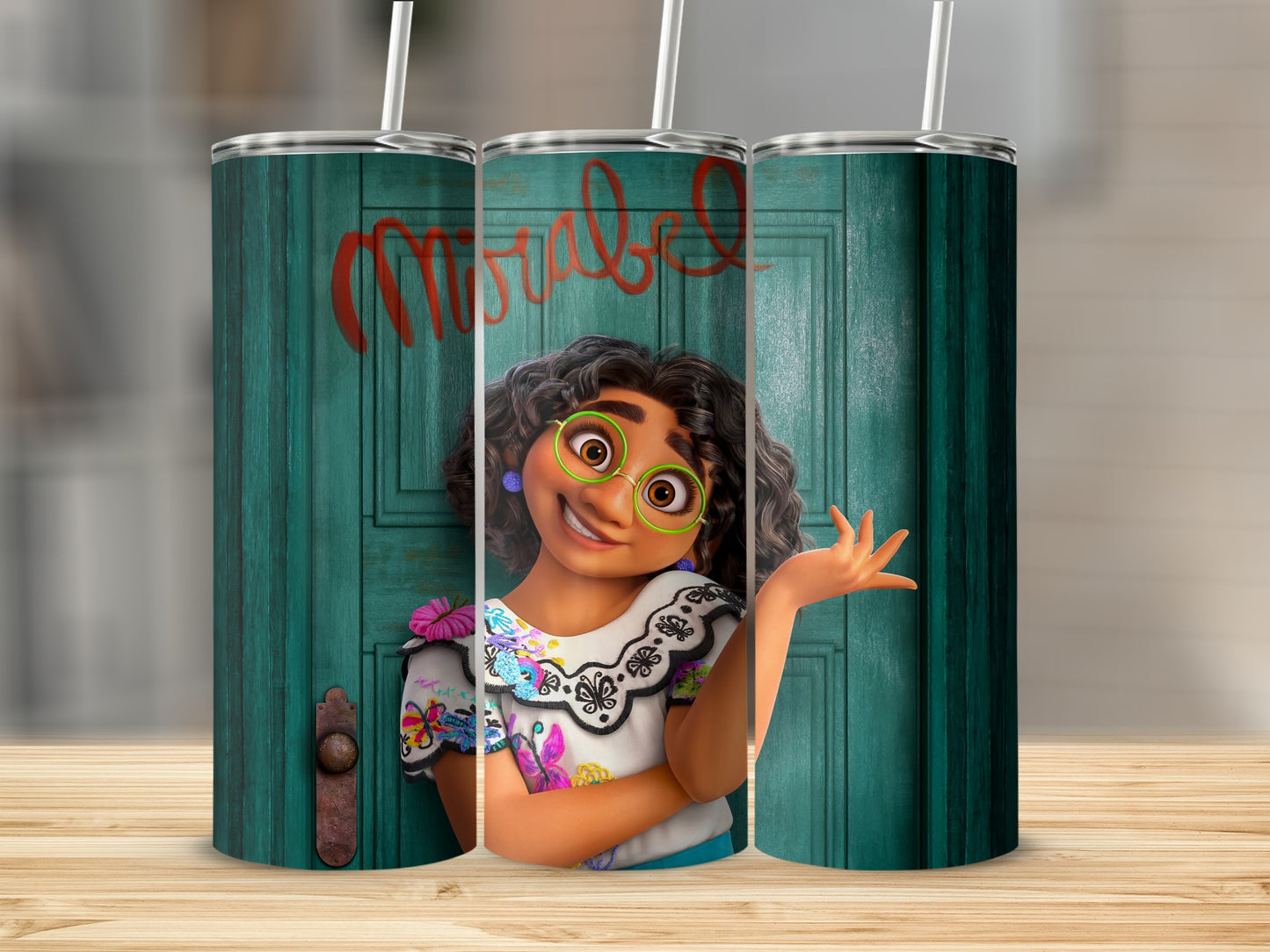 Mirabel Design 20oz Tumbler Cup with Lid and Straw