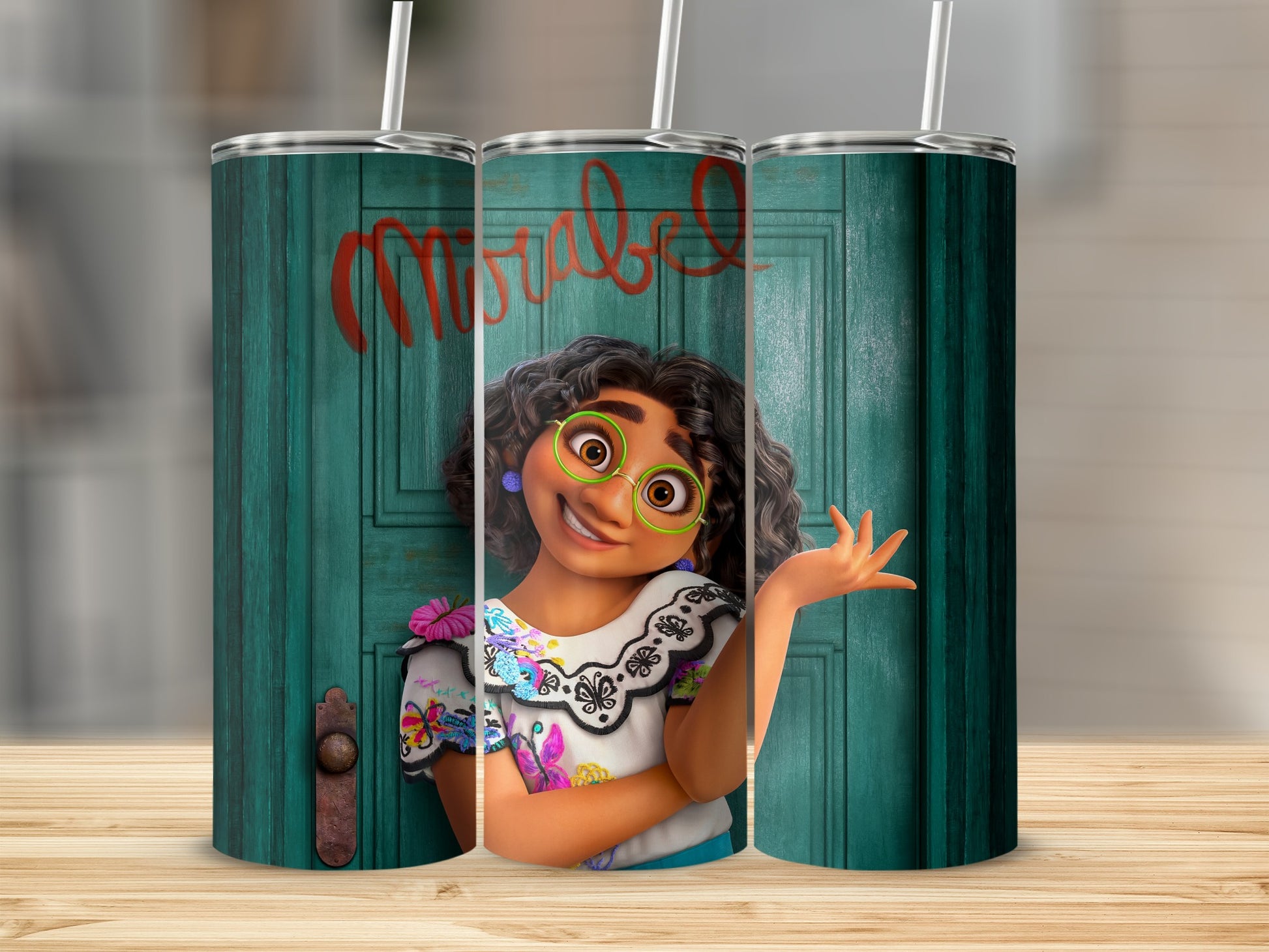 Mirabel Design 20oz Tumbler Cup with Lid and Straw