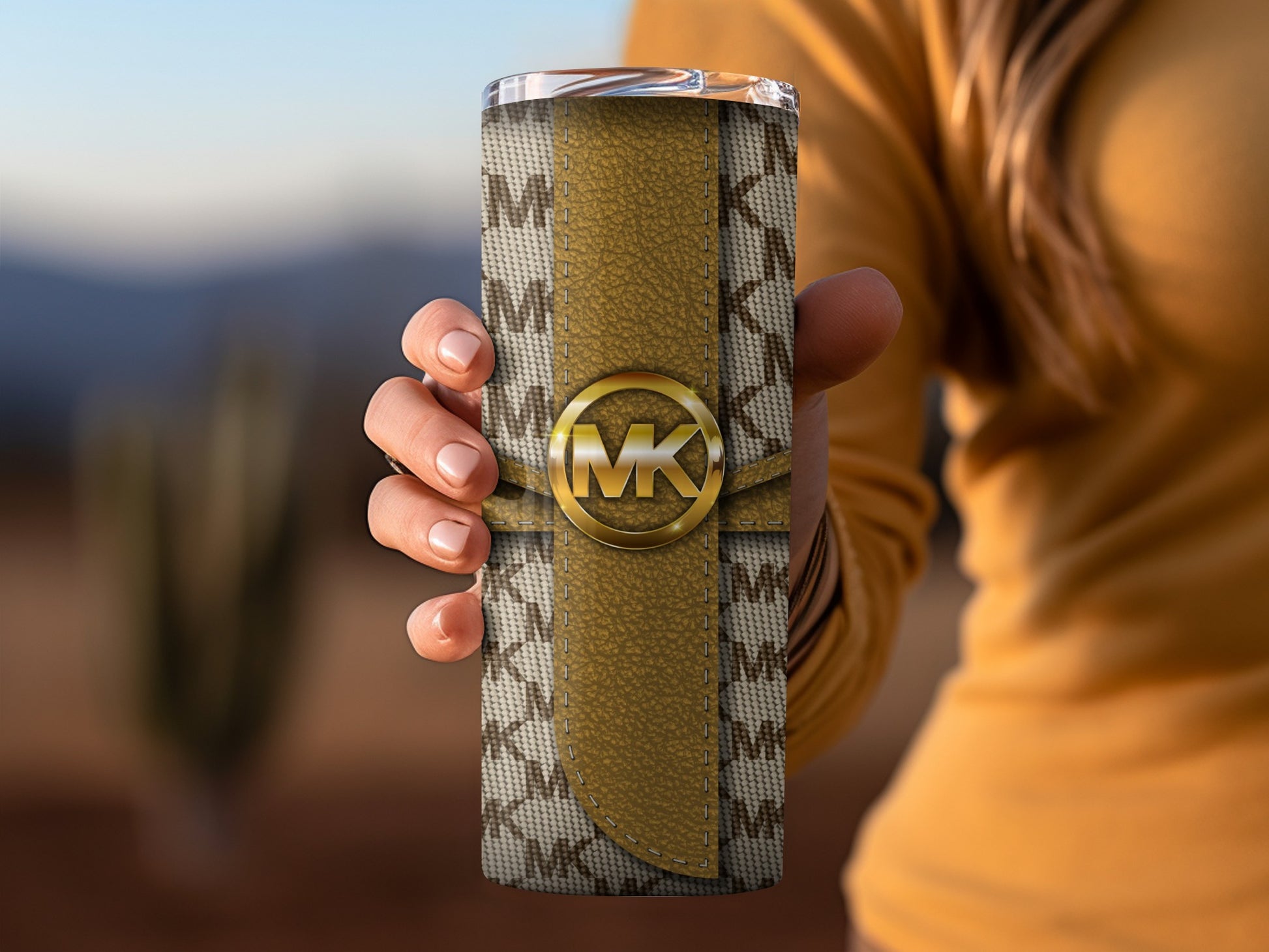 Stylish Patterned MK Insulated Tumbler Cup for Everyday Use