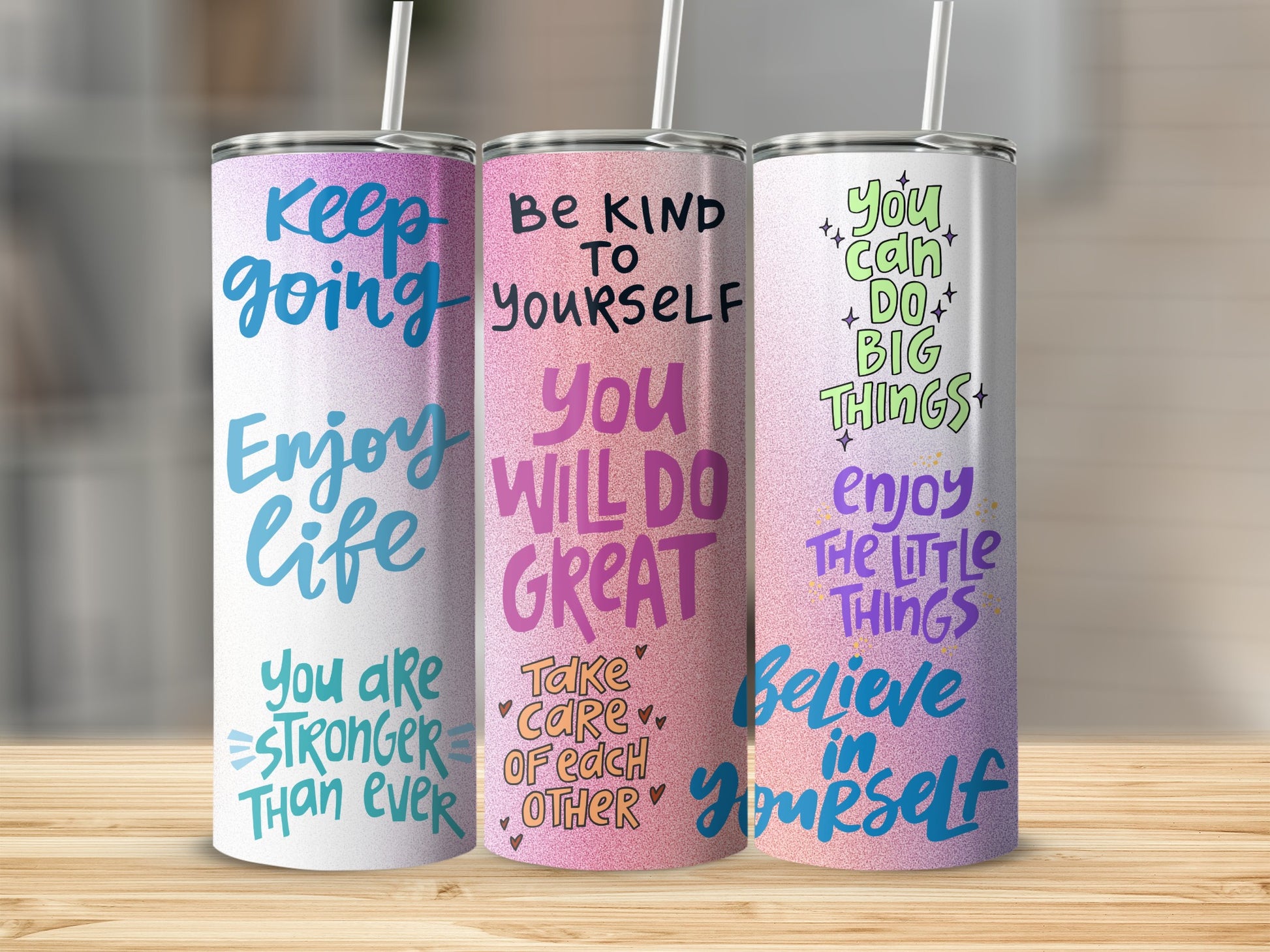 Inspirational Motivational Quotes Tumblers
