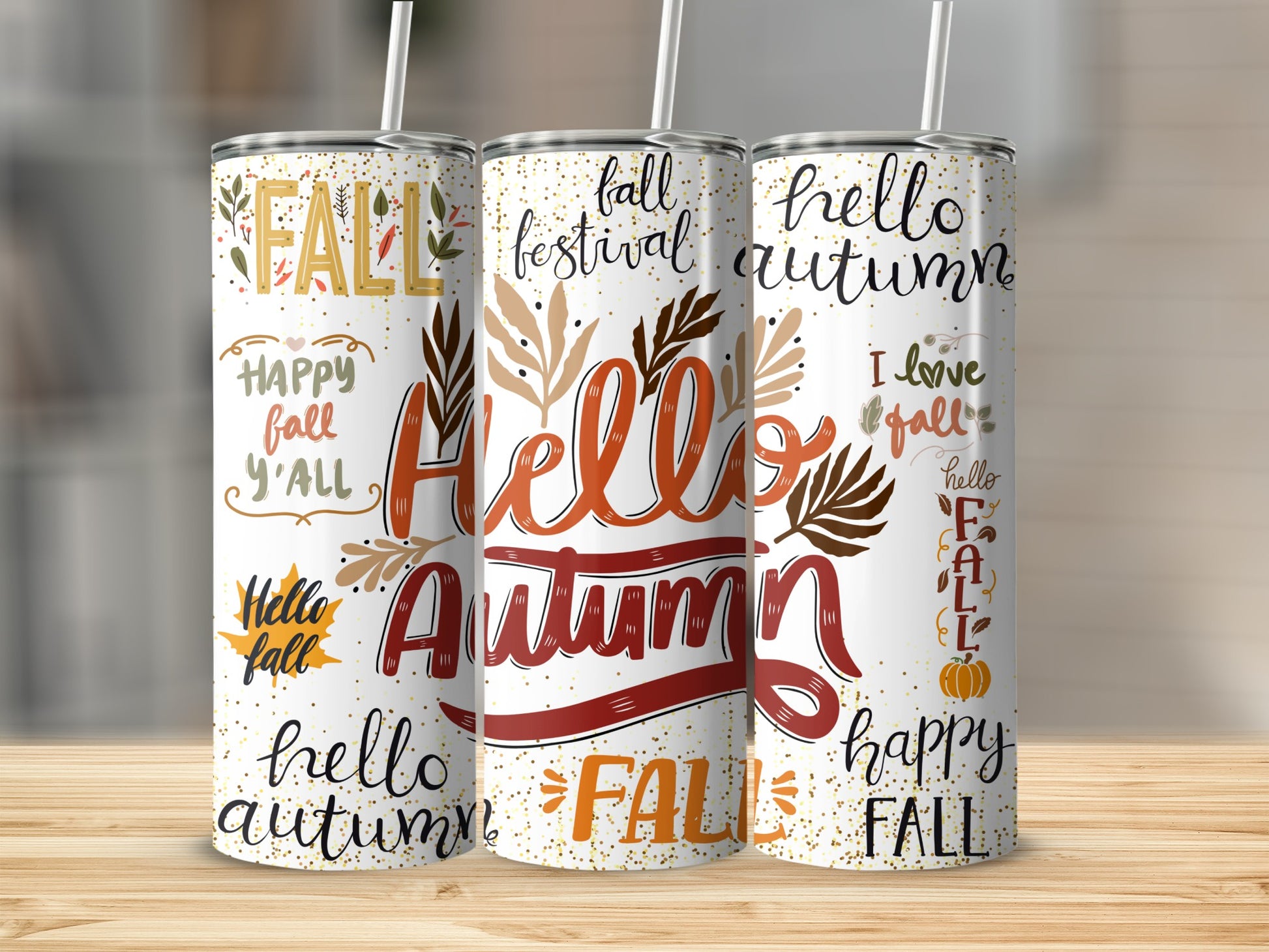 Hello Autumn Fall Festival Happy Fall Y'all Tumbler