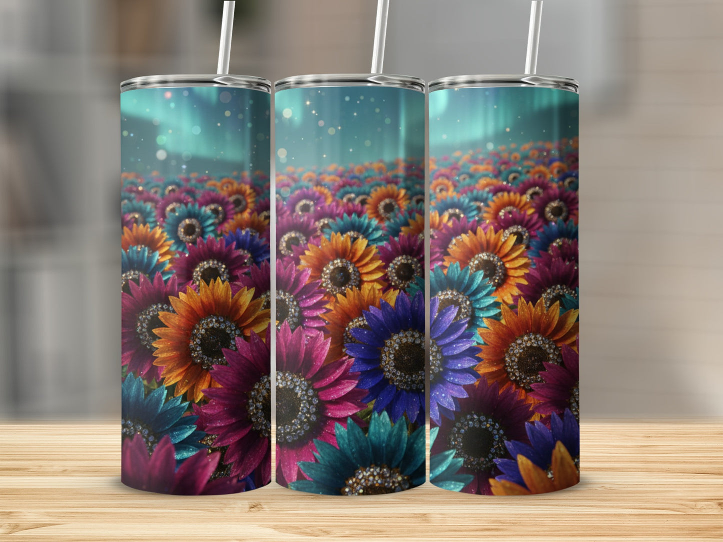 Vibrant Sunflower Field Design Tumbler product