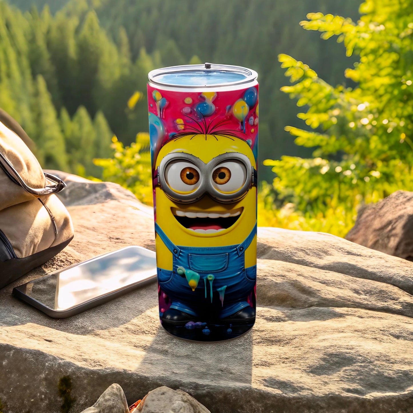 Bright and Playful Cartoon Character Tumbler Cup
