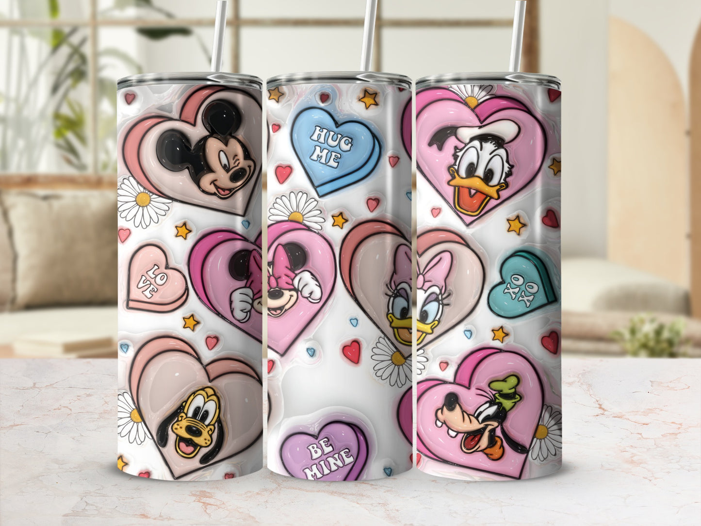 Disney Character Hearts Valentine Conversation Tumbler product type