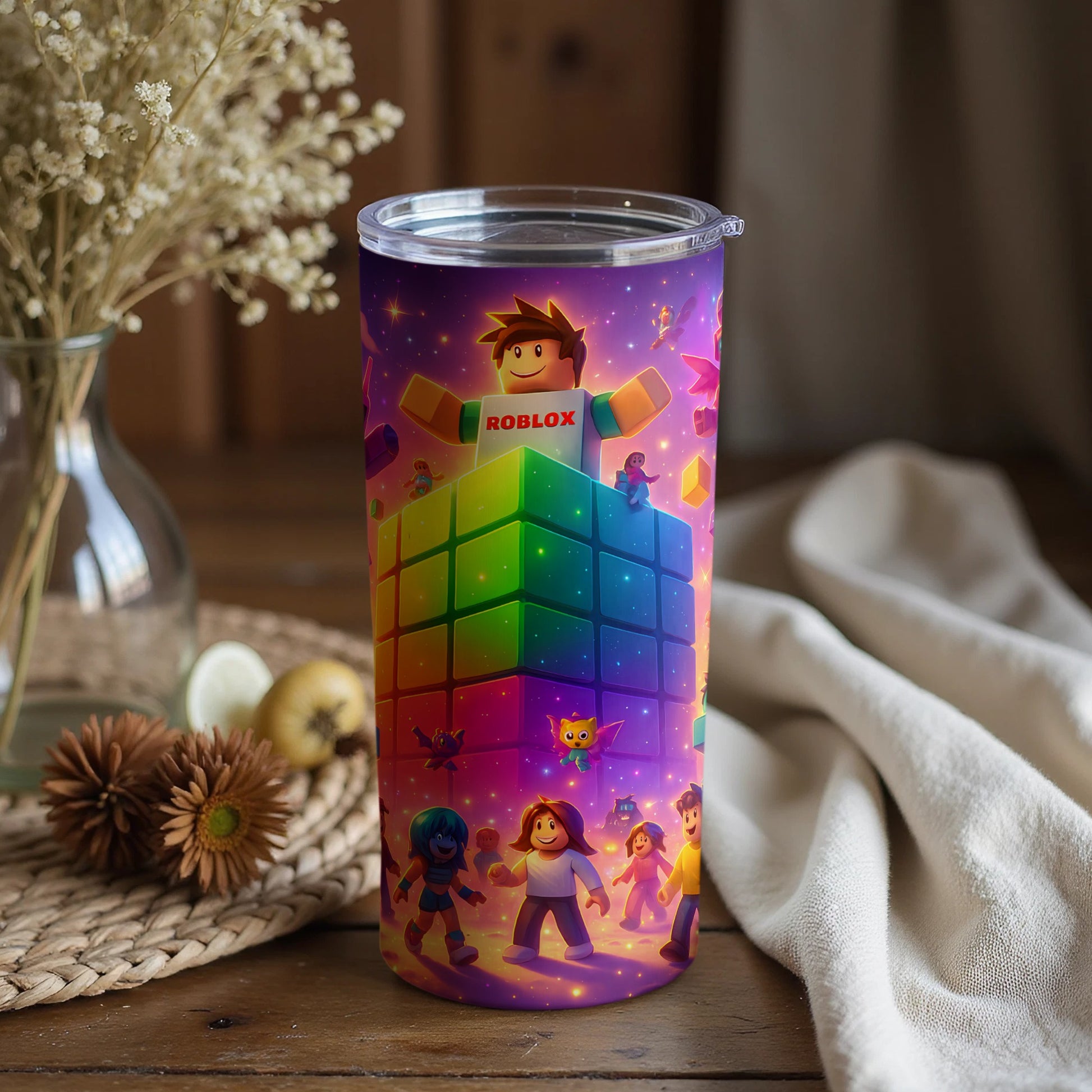 Colorful Adventure Characters Tumbler Cup